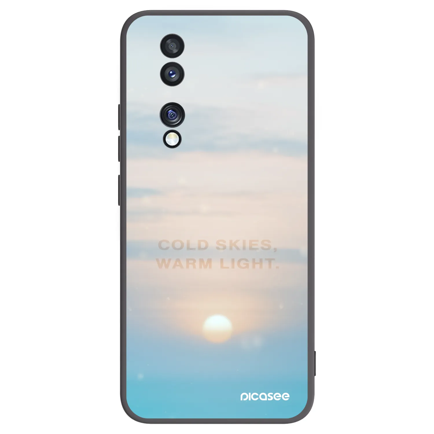 Picasee crna silikonska maskica za Honor 70 - COLD SKIES