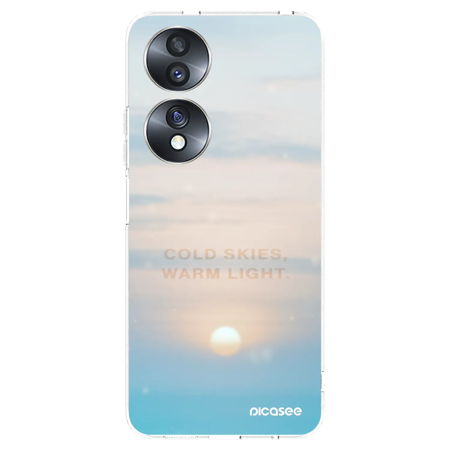 Picasee silikonska prozirna maskica za Honor 70 - COLD SKIES