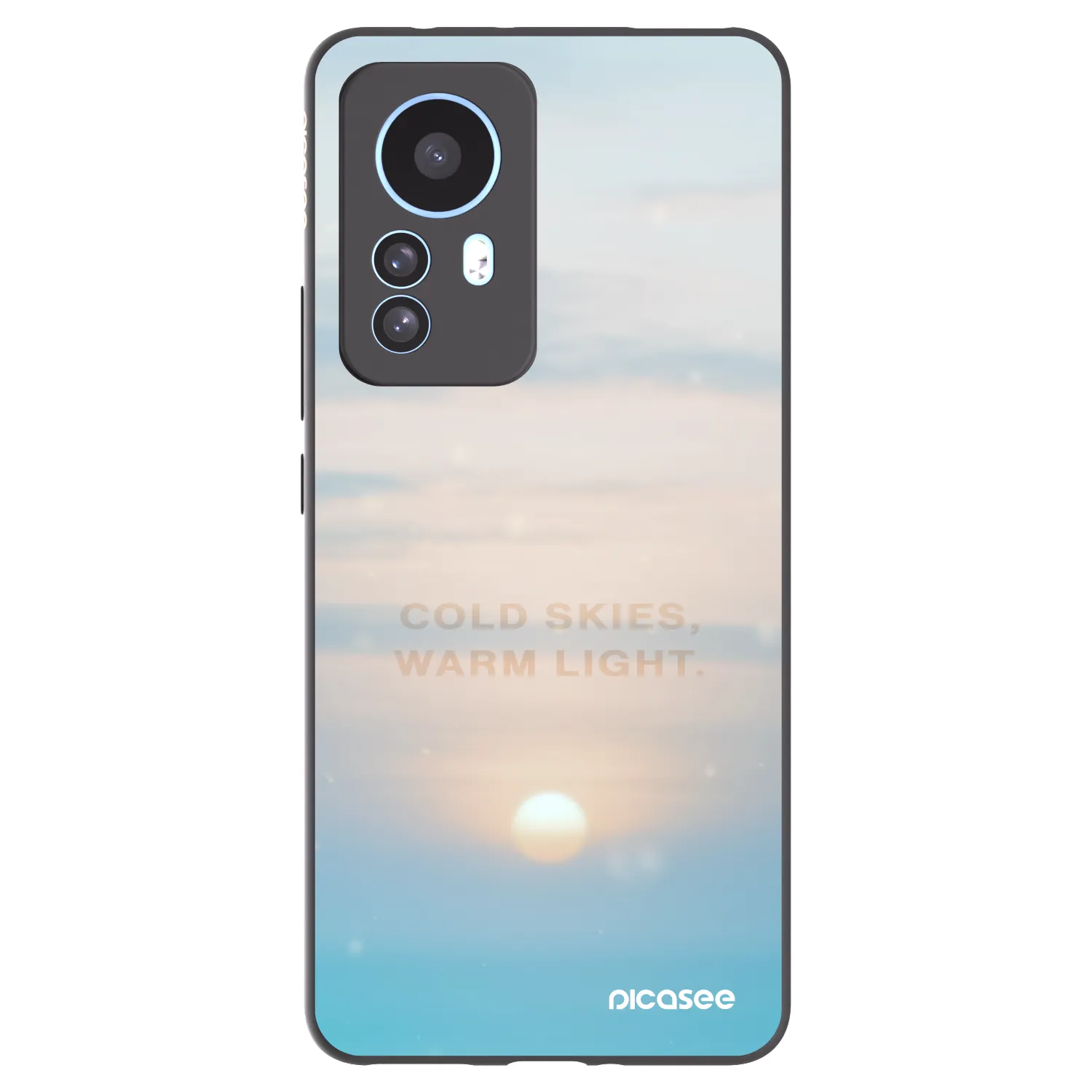 Picasee crna silikonska maskica za Xiaomi 12T Pro - COLD SKIES