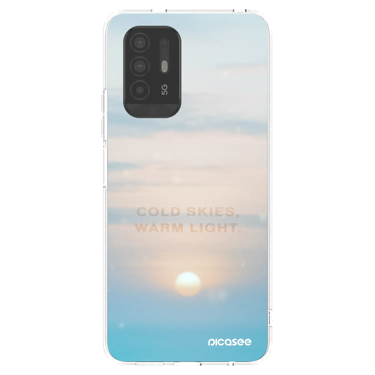 Picasee silikonska prozirna maskica za OPPO A94 5G - COLD SKIES