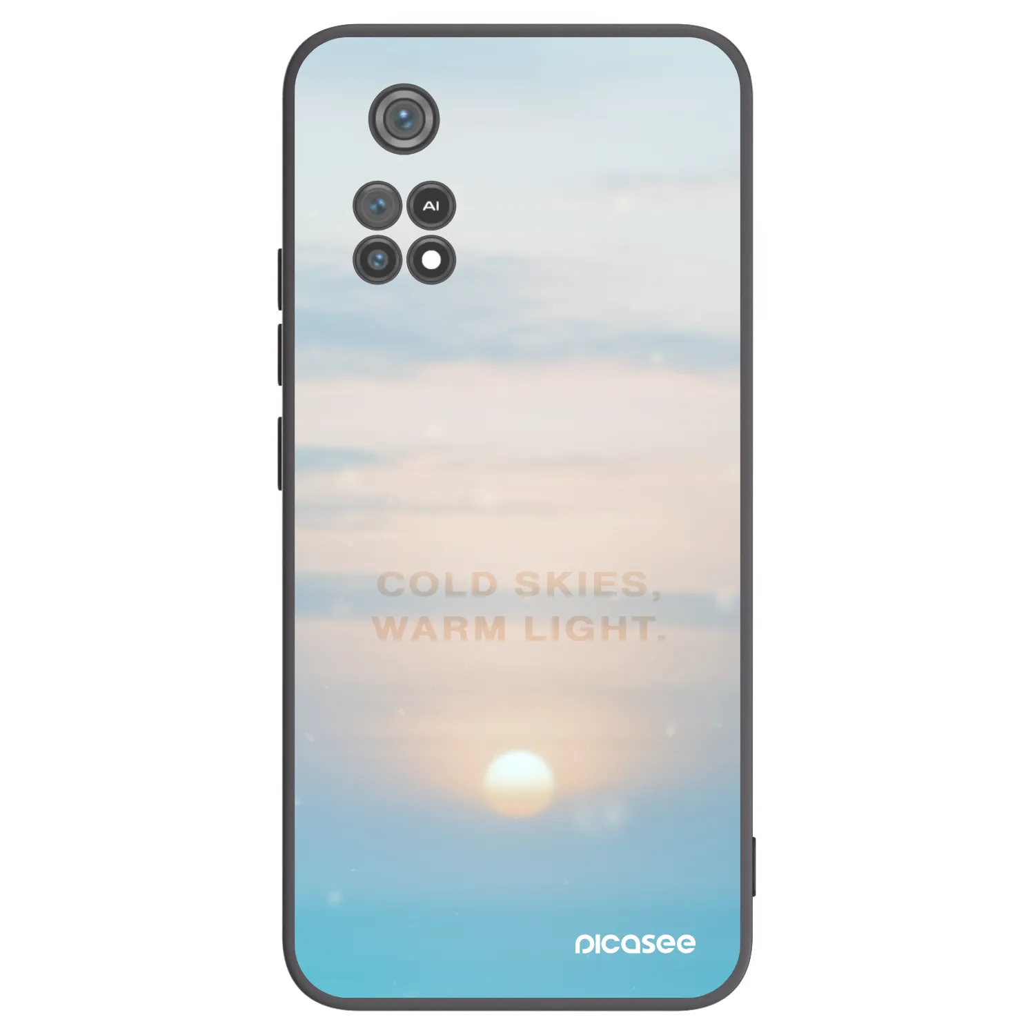 Picasee crna silikonska maskica za Xiaomi Poco M4 Pro - COLD SKIES