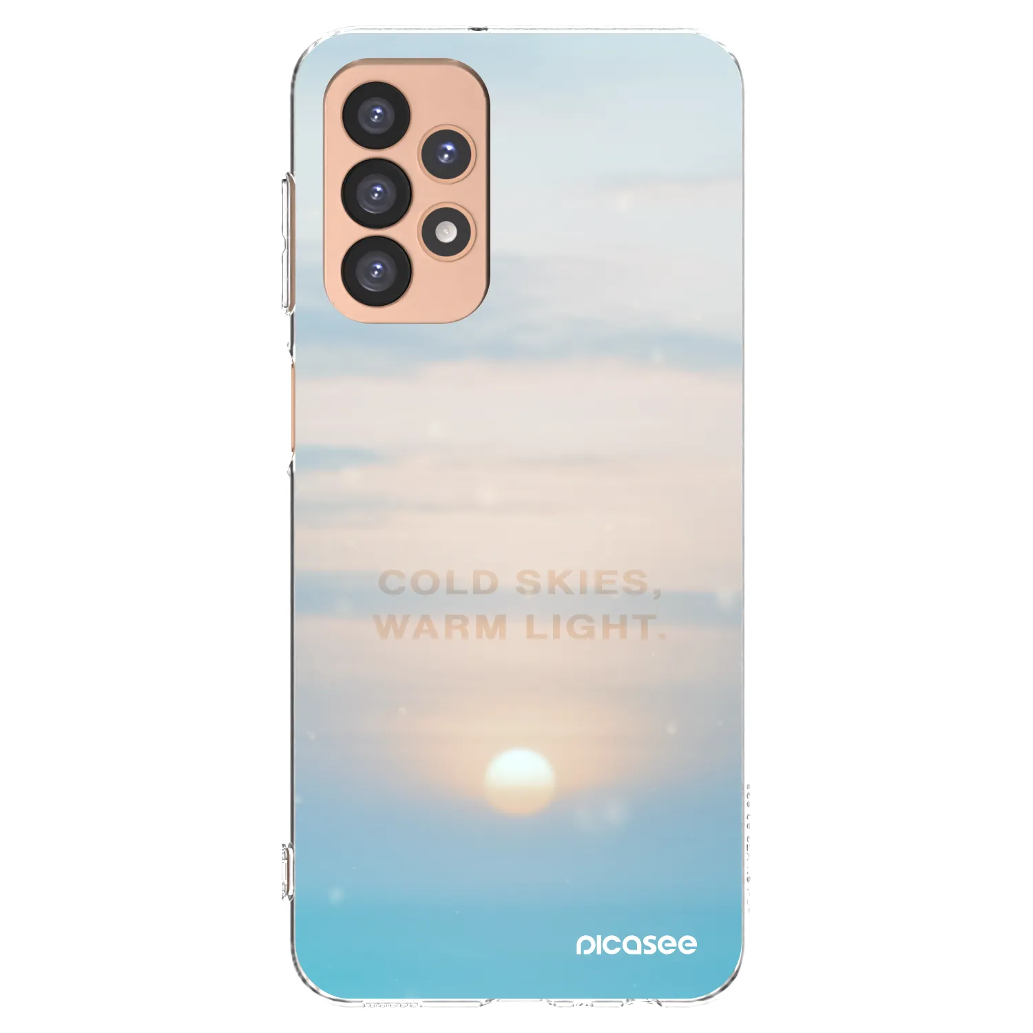 Picasee silikonska prozirna maskica za Samsung Galaxy A23 A236B 5G - COLD SKIES