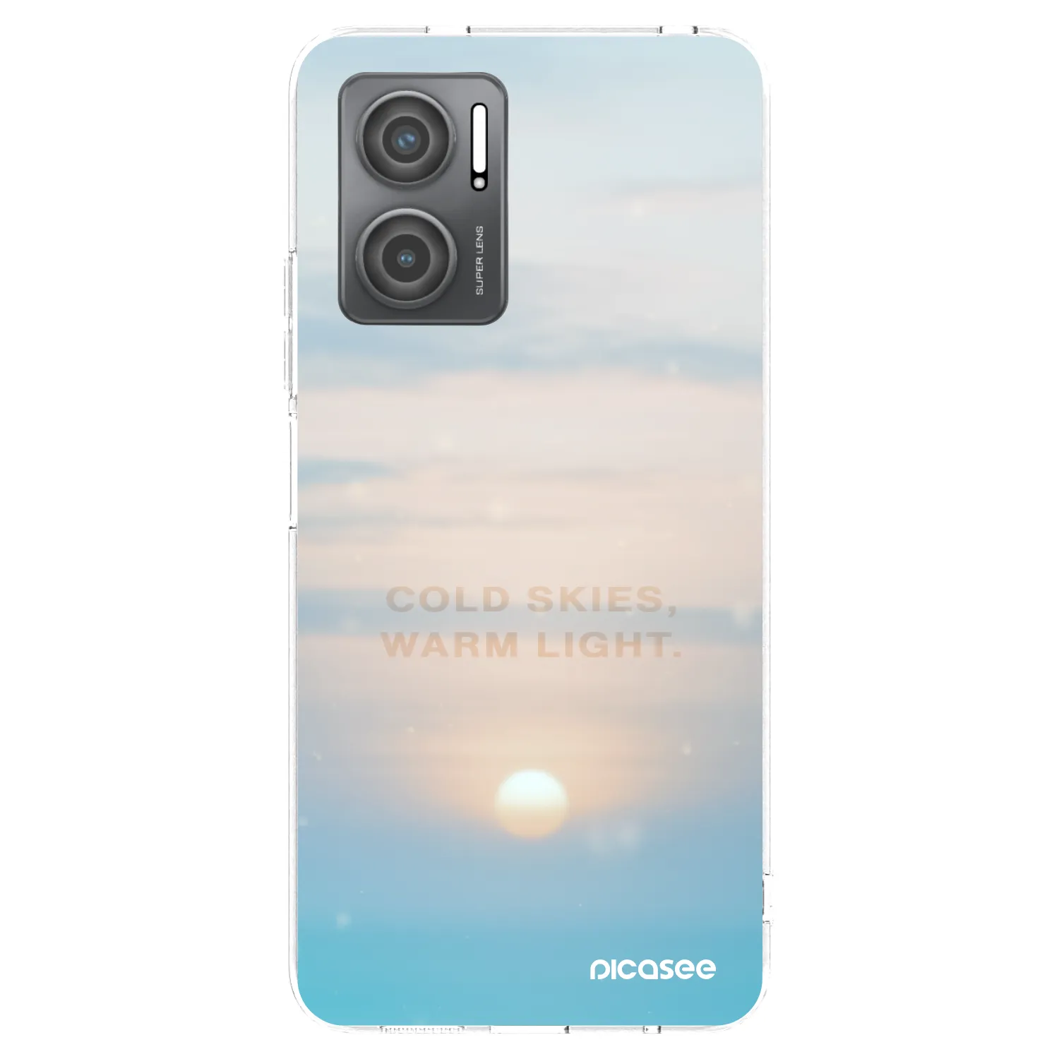 Picasee silikonska prozirna maskica za Xiaomi Redmi 10 5G - COLD SKIES