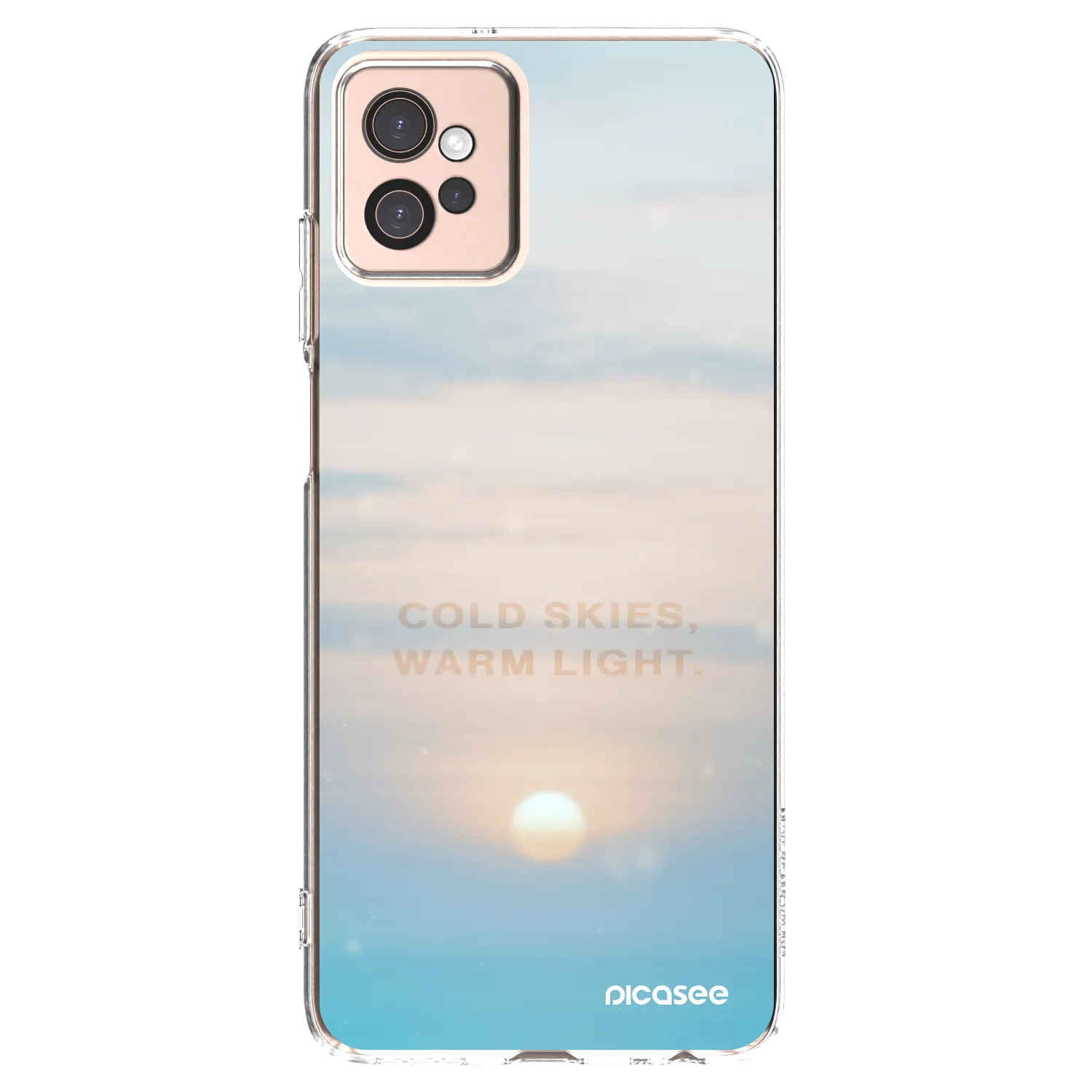 Picasee silikonska prozirna maskica za Motorola Moto G32 - COLD SKIES