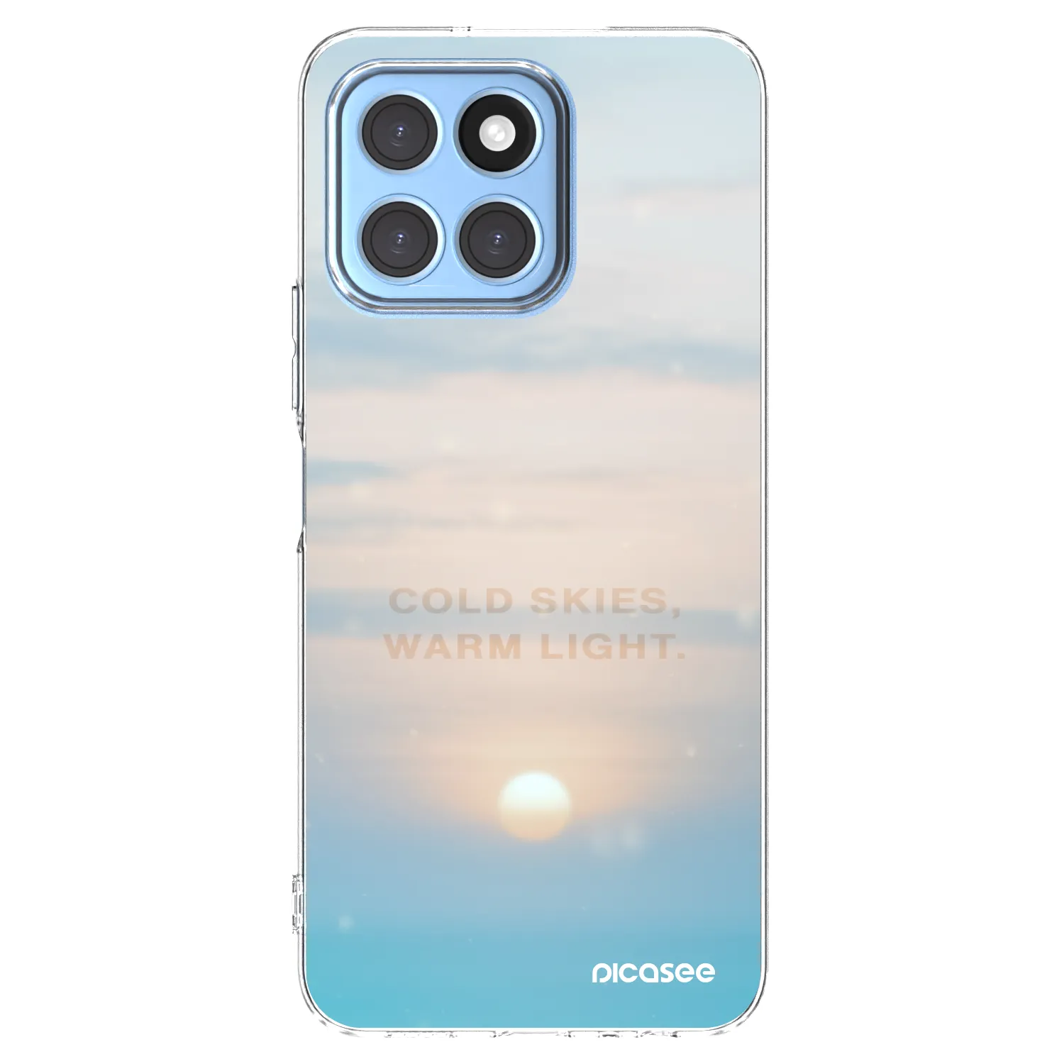 Picasee silikonska prozirna maskica za Honor X8 5G - COLD SKIES