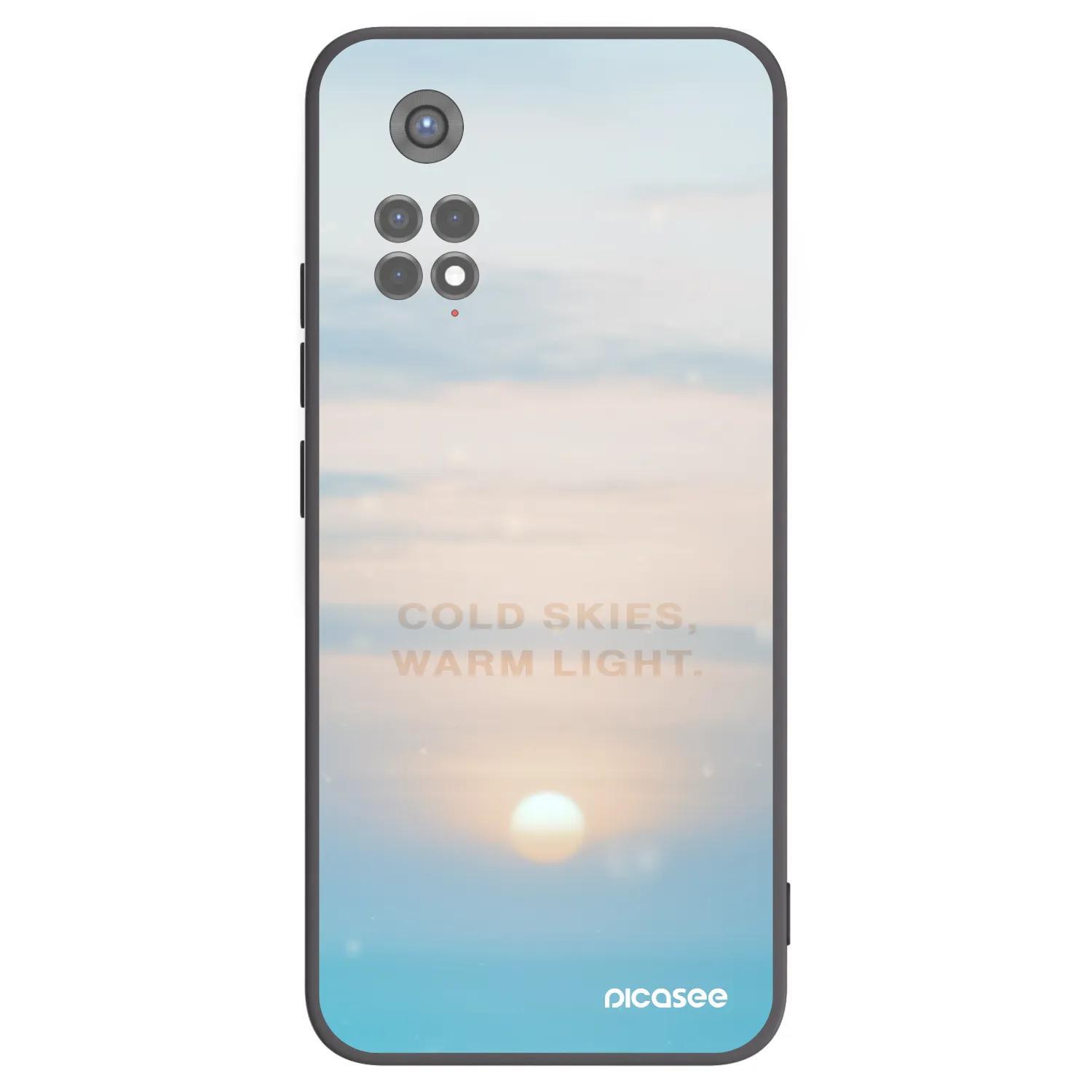 Picasee crna silikonska maskica za Xiaomi Redmi Note 11S 5G - COLD SKIES