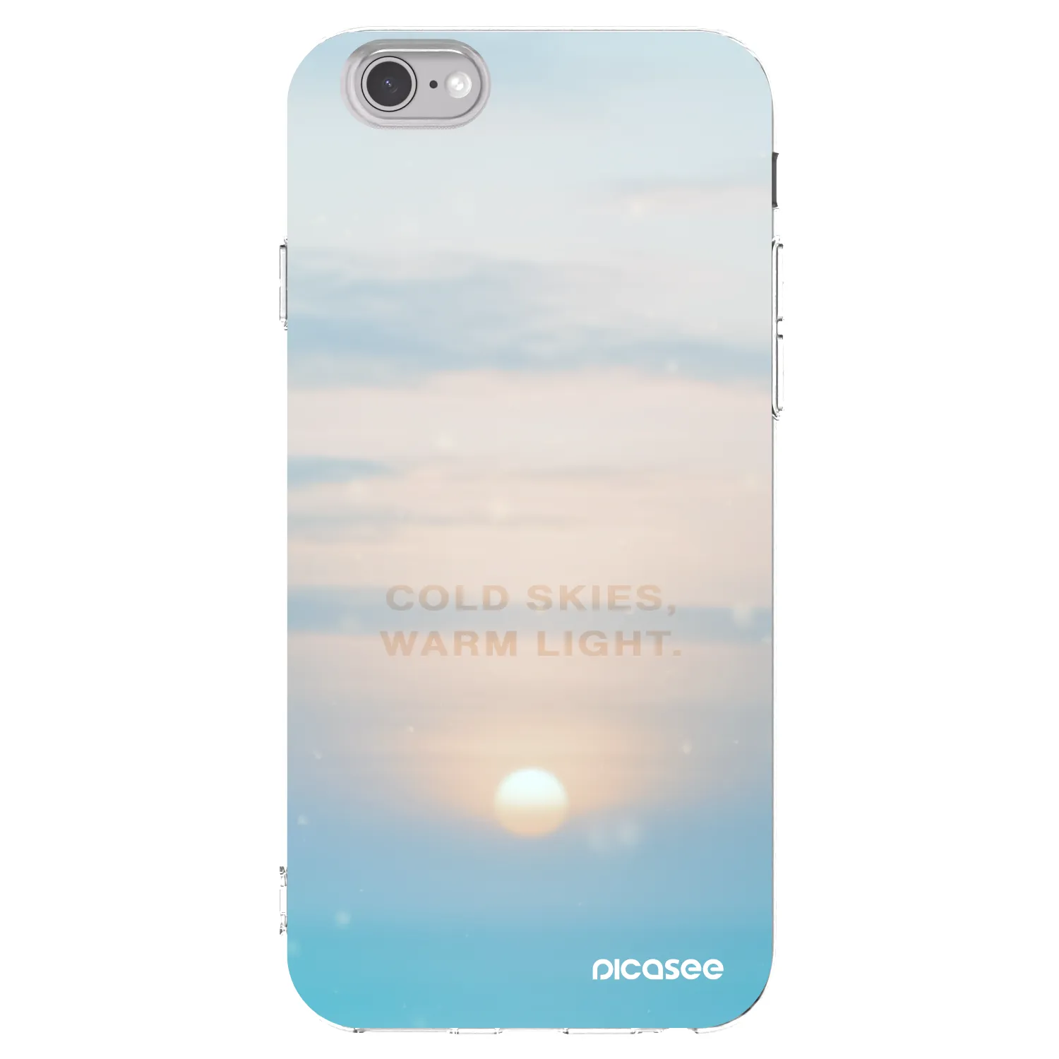 Picasee silikonska prozirna maskica za Apple iPhone 6/6S - COLD SKIES