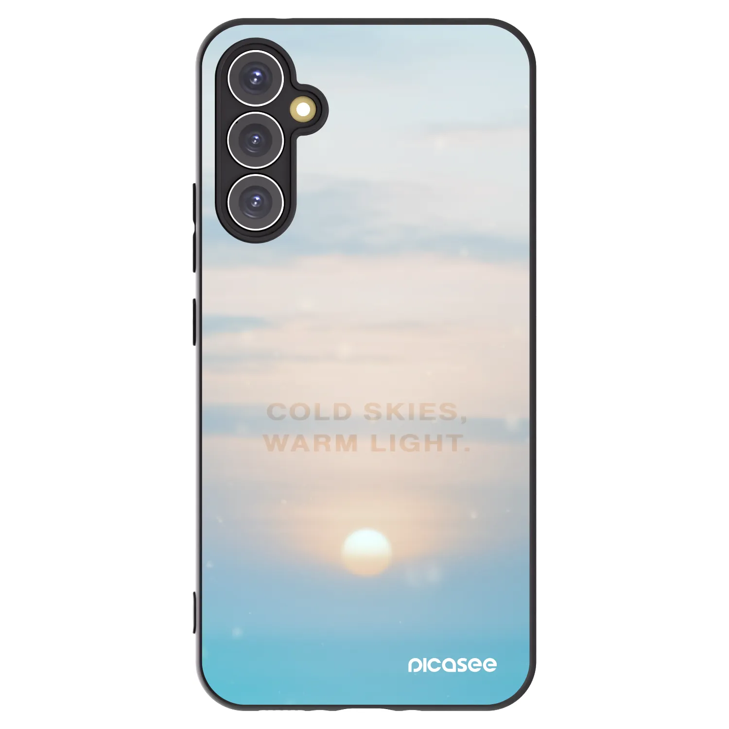 Picasee crna silikonska maskica za Samsung Galaxy A34 5G A346B - COLD SKIES