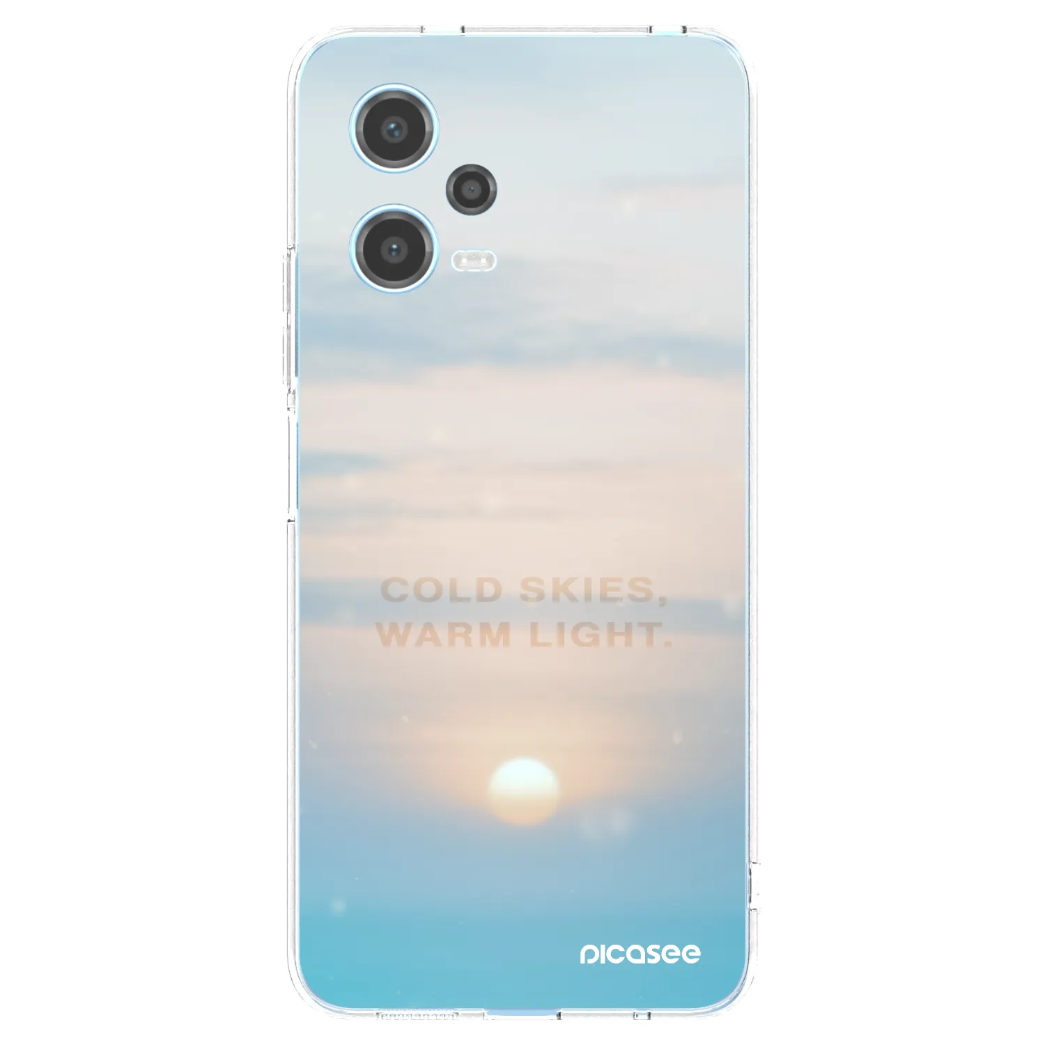 Picasee silikonska prozirna maskica za Xiaomi Redmi Note 12 5G - COLD SKIES