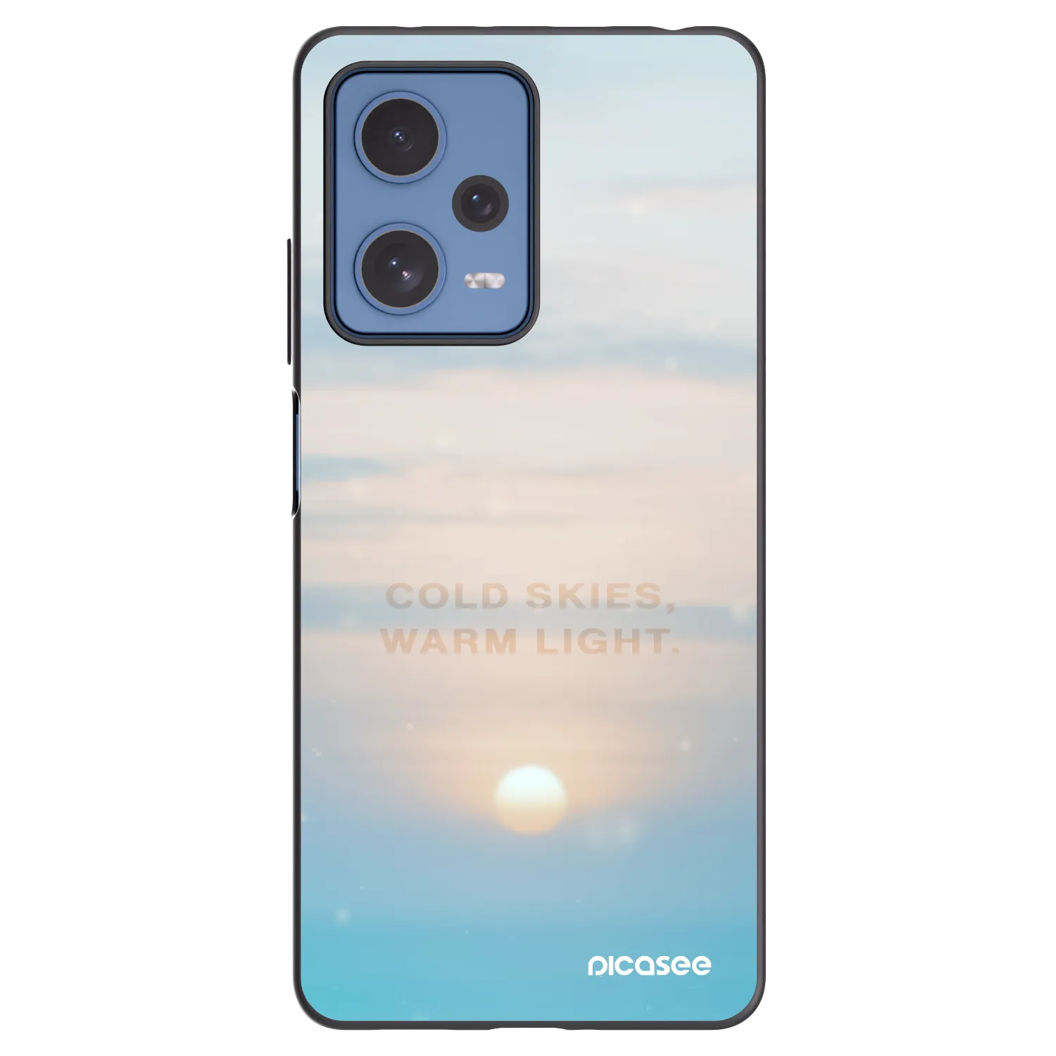 Picasee crna silikonska maskica za Xiaomi Redmi Note 12 Pro 5G - COLD SKIES