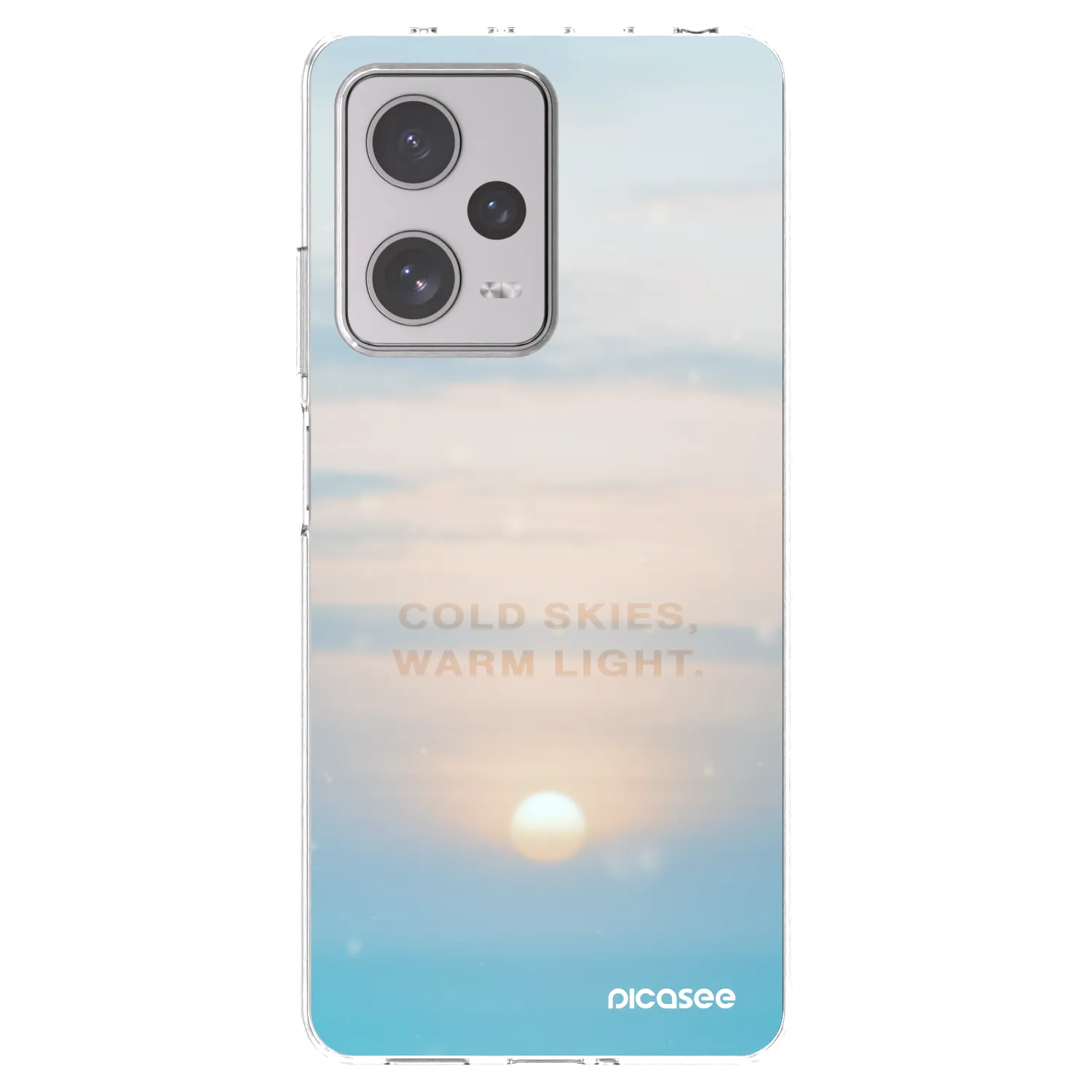 Picasee silikonska prozirna maskica za Xiaomi Redmi Note 12 Pro+ 5G - COLD SKIES