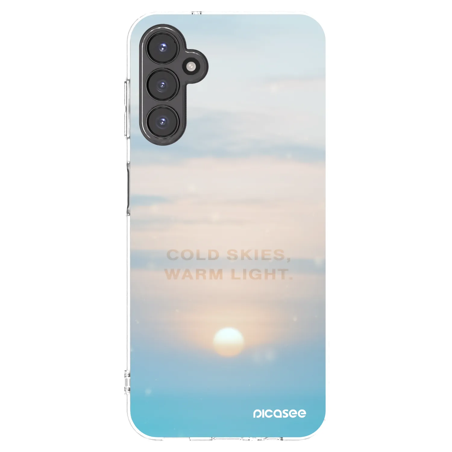 Picasee silikonska prozirna maskica za Samsung Galaxy A14 4G A145R - COLD SKIES