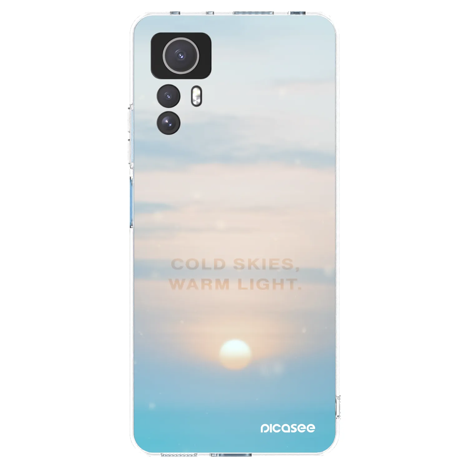 Picasee silikonska prozirna maskica za Xiaomi Redmi Note 12S - COLD SKIES