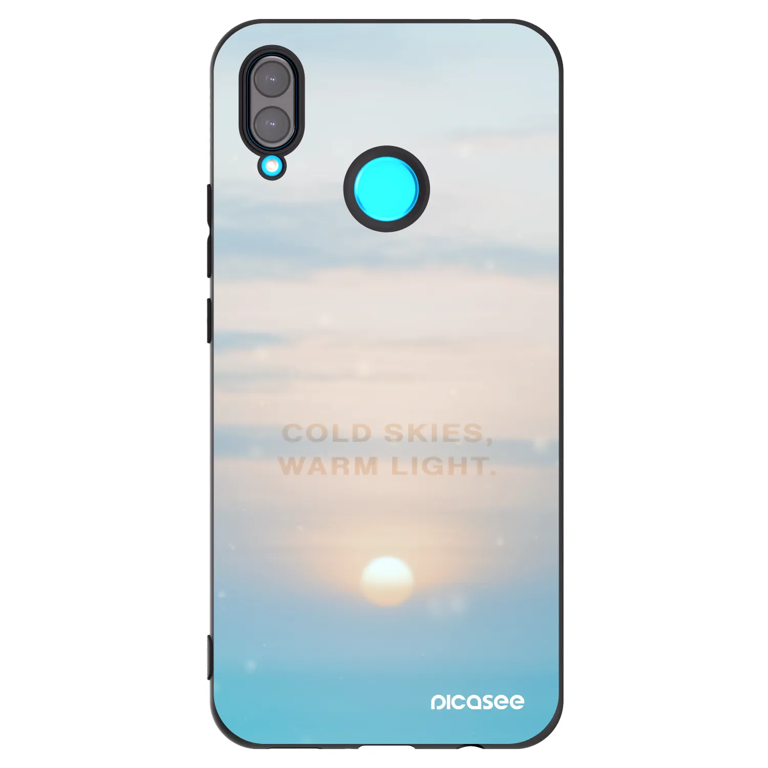 Picasee crna silikonska maskica za Huawei Nova 3 - COLD SKIES