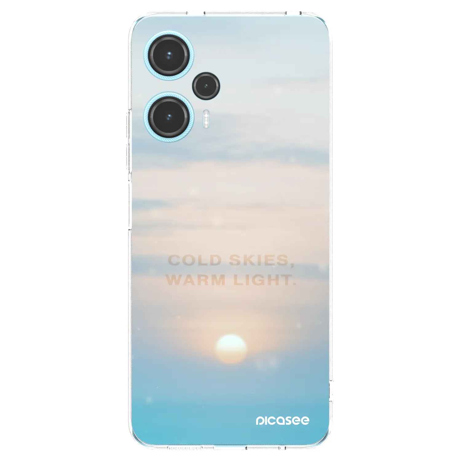 Picasee silikonska prozirna maskica za Xiaomi Poco F5 - COLD SKIES