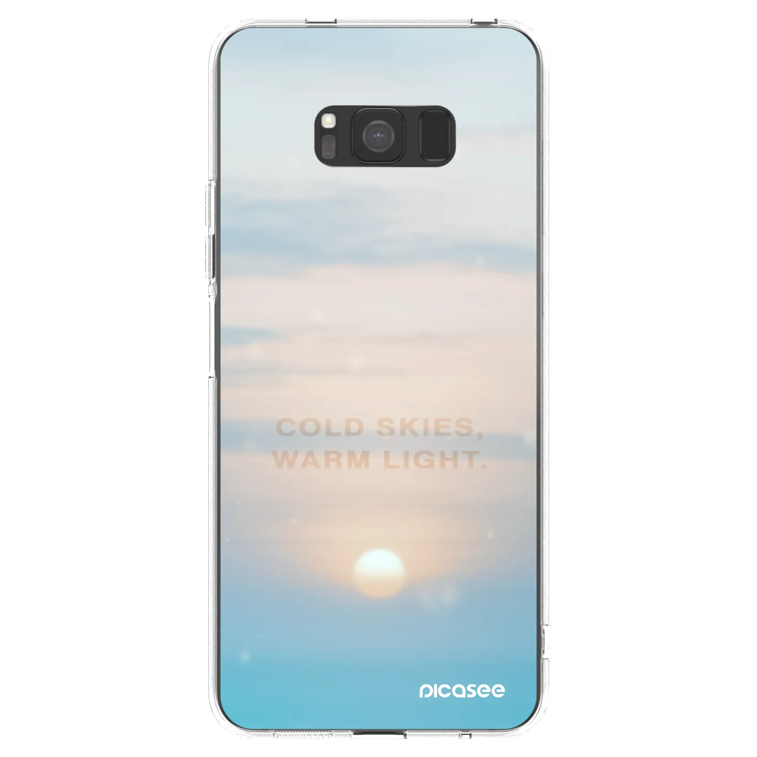 Picasee silikonska prozirna maskica za Samsung Galaxy S8 G950F - COLD SKIES