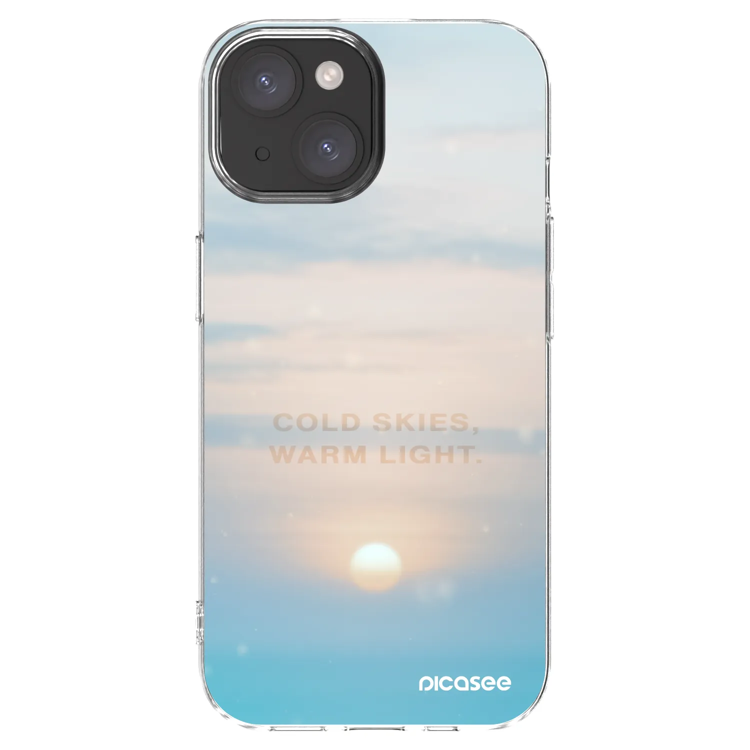 Picasee silikonska prozirna maskica za Apple iPhone 15 - COLD SKIES