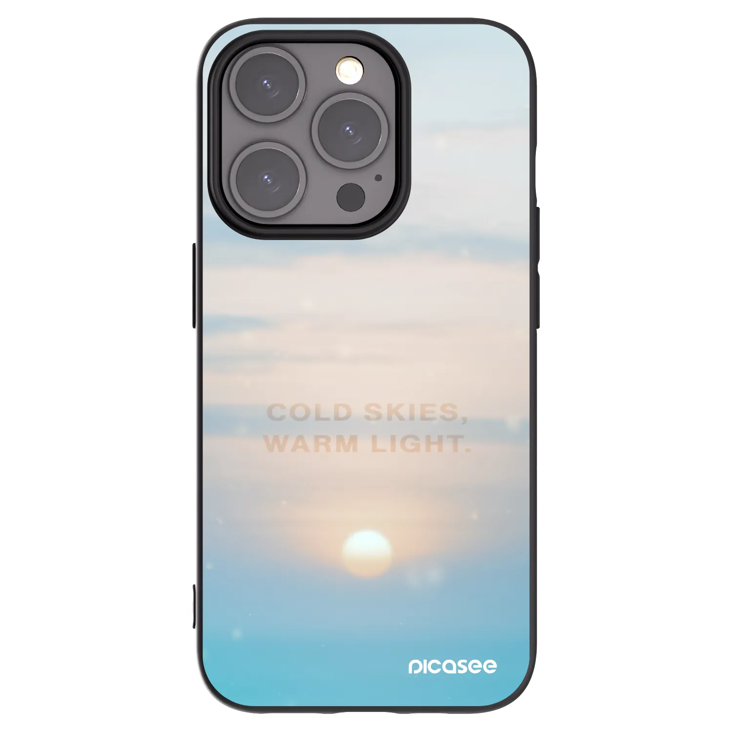 Picasee crna silikonska maskica za Apple iPhone 15 Pro - COLD SKIES