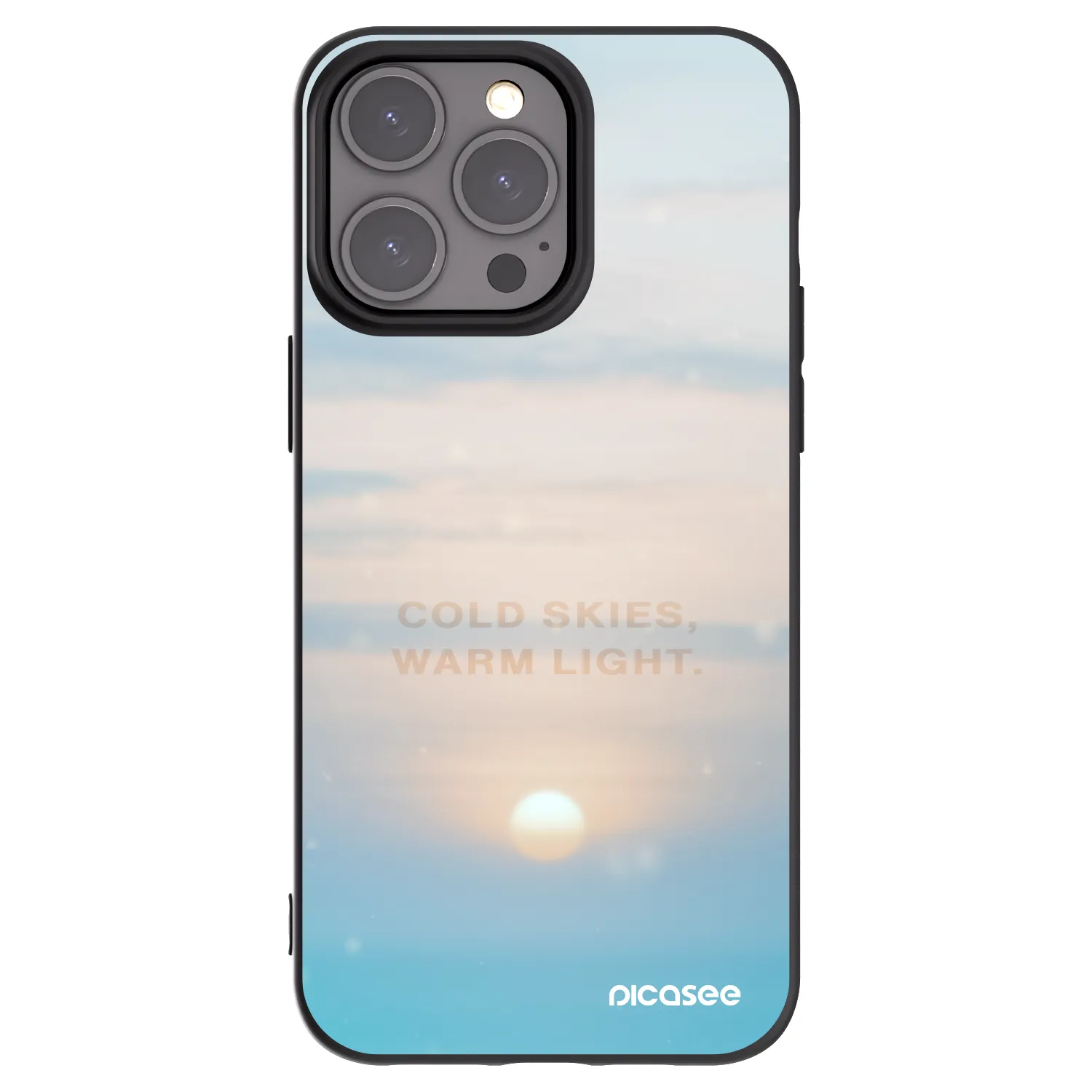 Picasee crna silikonska maskica za Apple iPhone 15 Pro Max - COLD SKIES