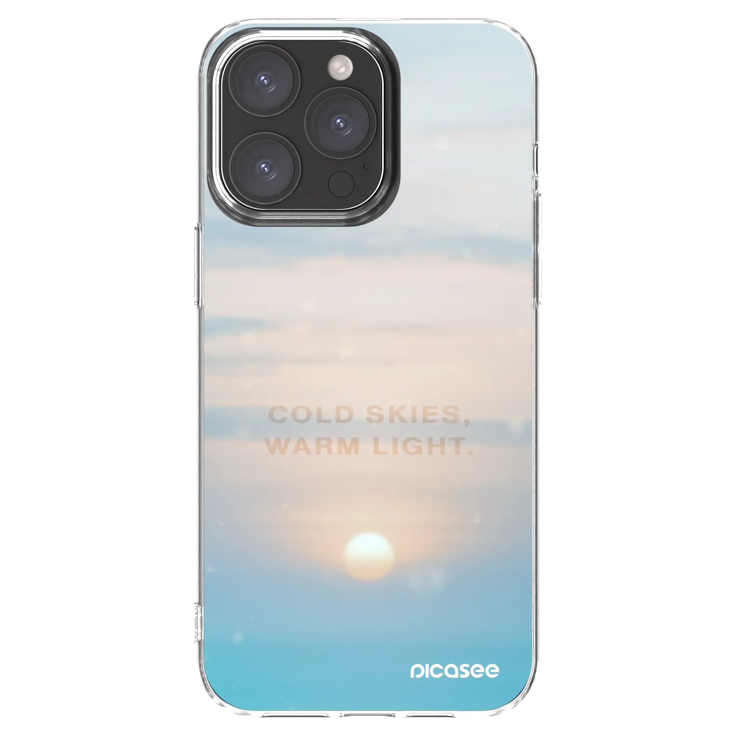 Picasee silikonska prozirna maskica za Apple iPhone 15 Pro Max - COLD SKIES