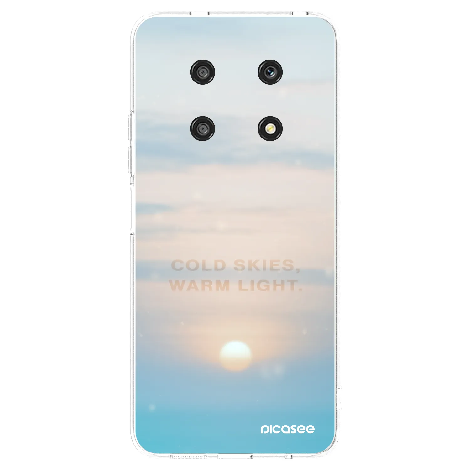 Picasee silikonska prozirna maskica za Honor Magic4 Lite 5G - COLD SKIES