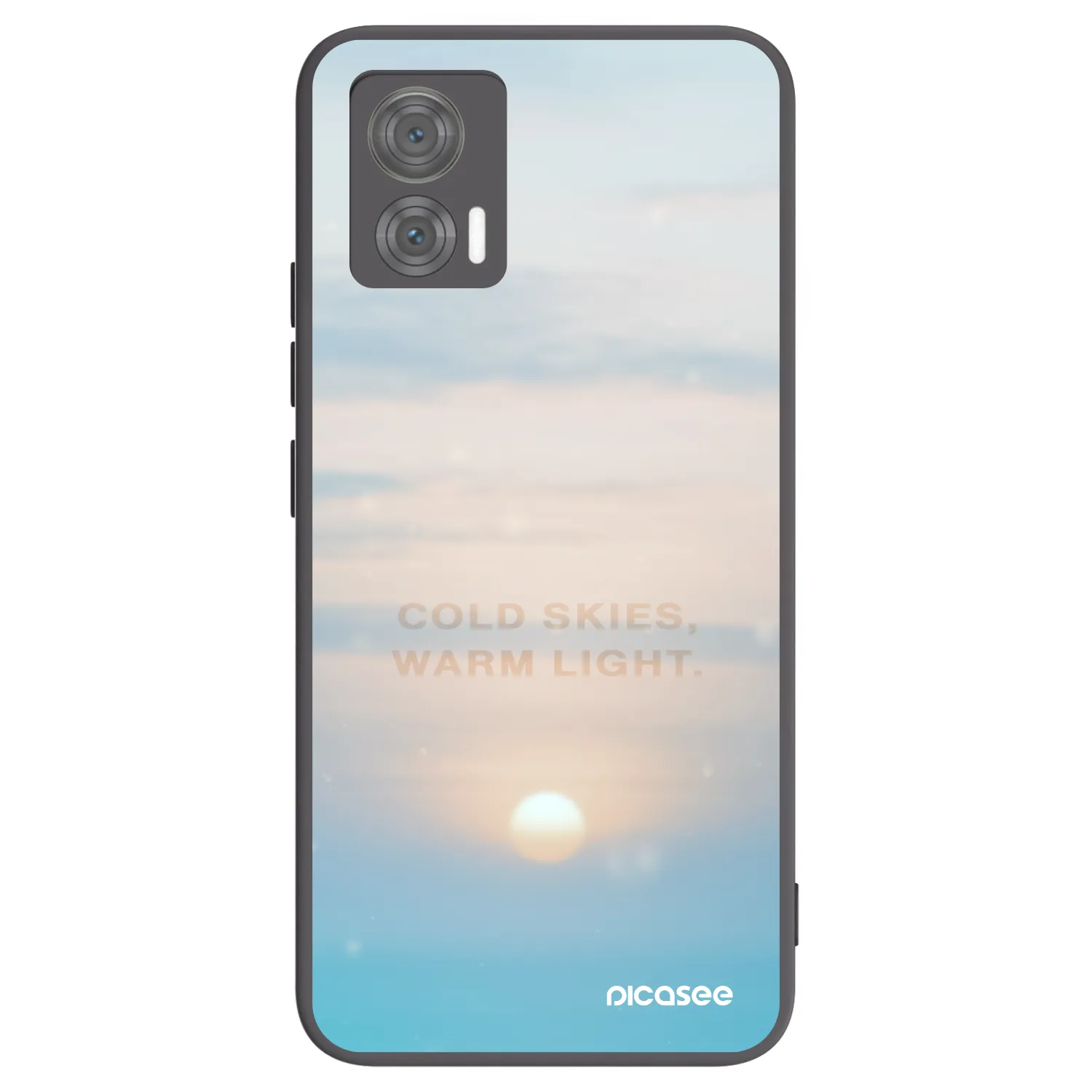 Picasee crna silikonska maskica za Motorola Edge 30 Neo - COLD SKIES