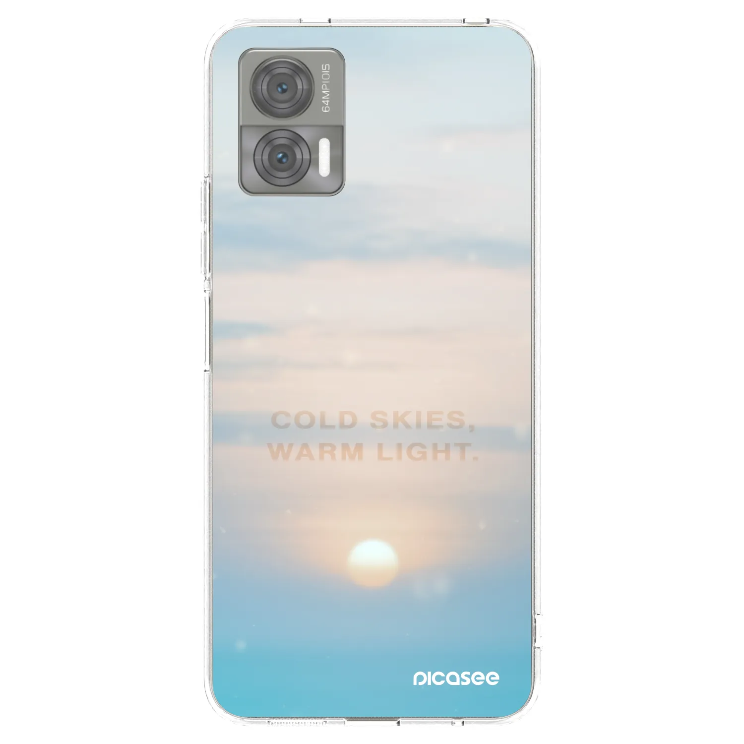 Picasee silikonska prozirna maskica za Motorola Edge 30 Neo - COLD SKIES