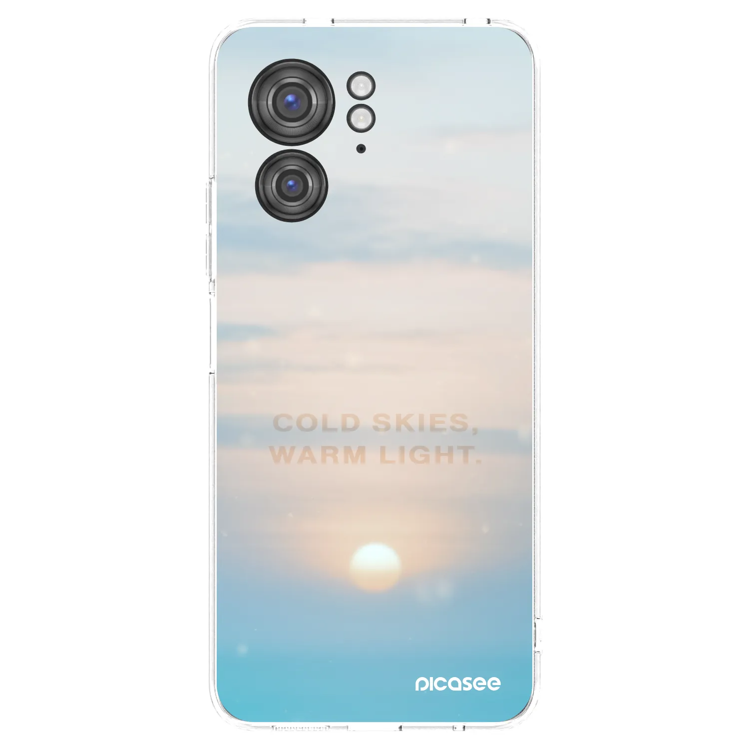 Picasee silikonska prozirna maskica za Motorola Edge 40 - COLD SKIES