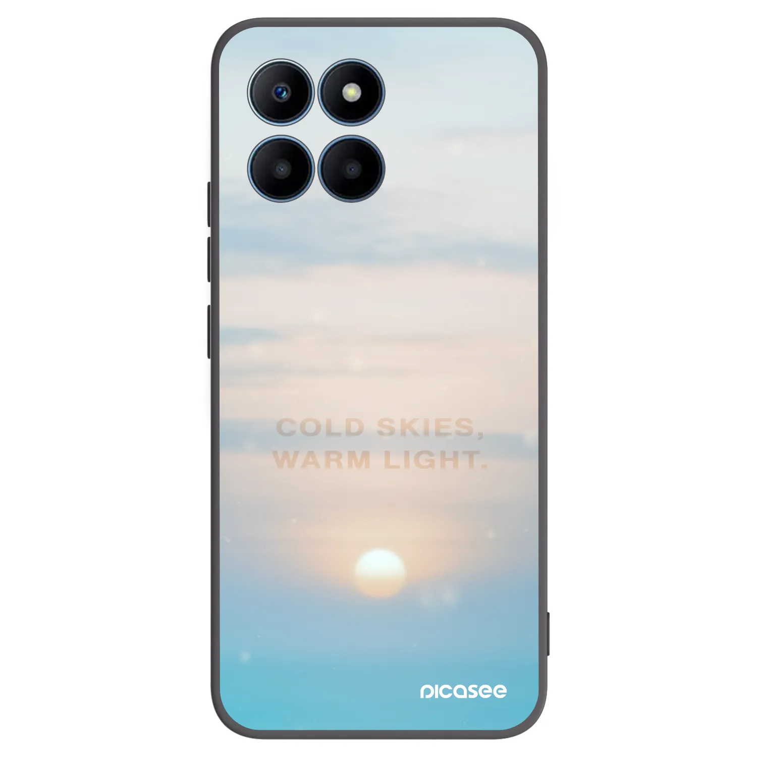 Picasee crna silikonska maskica za Honor 70 Lite - COLD SKIES