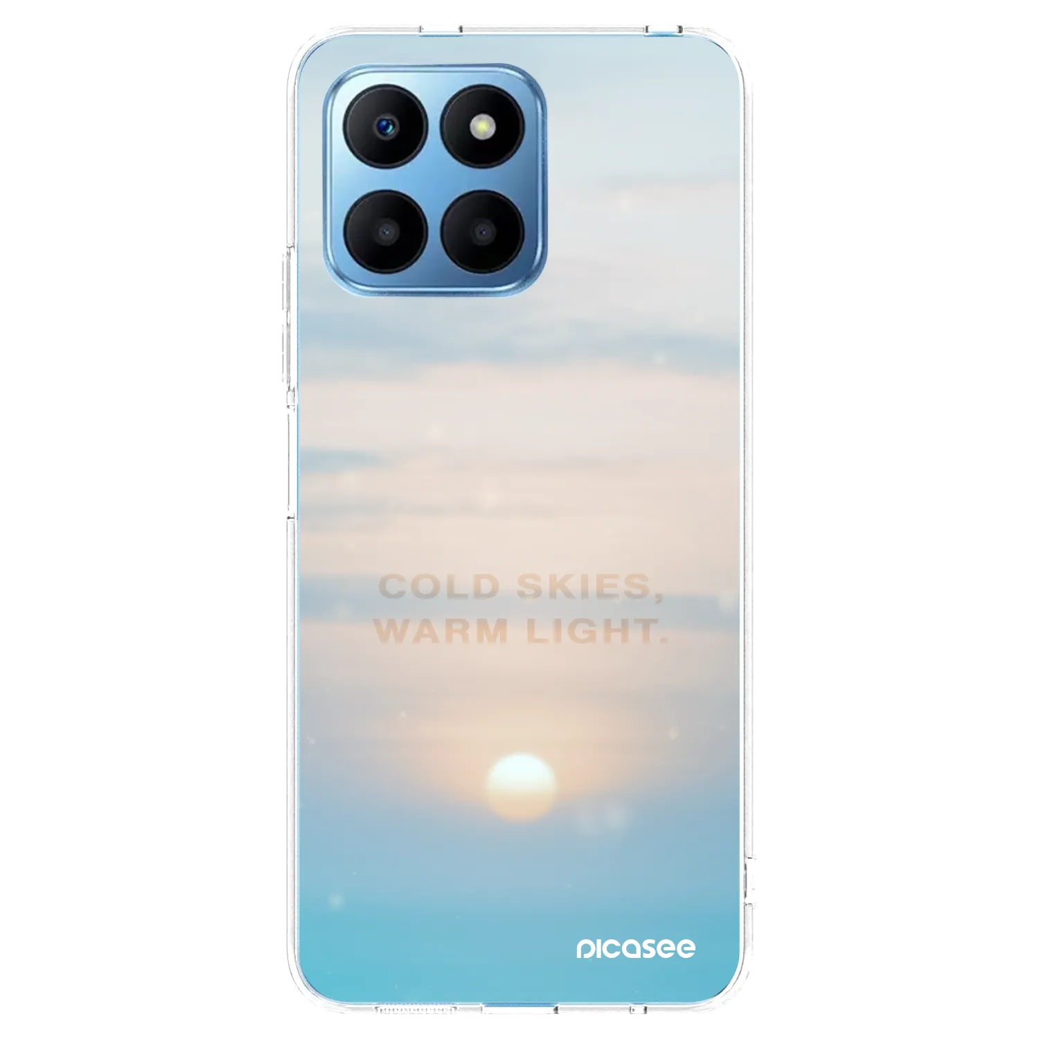 Picasee silikonska prozirna maskica za Honor 70 Lite - COLD SKIES