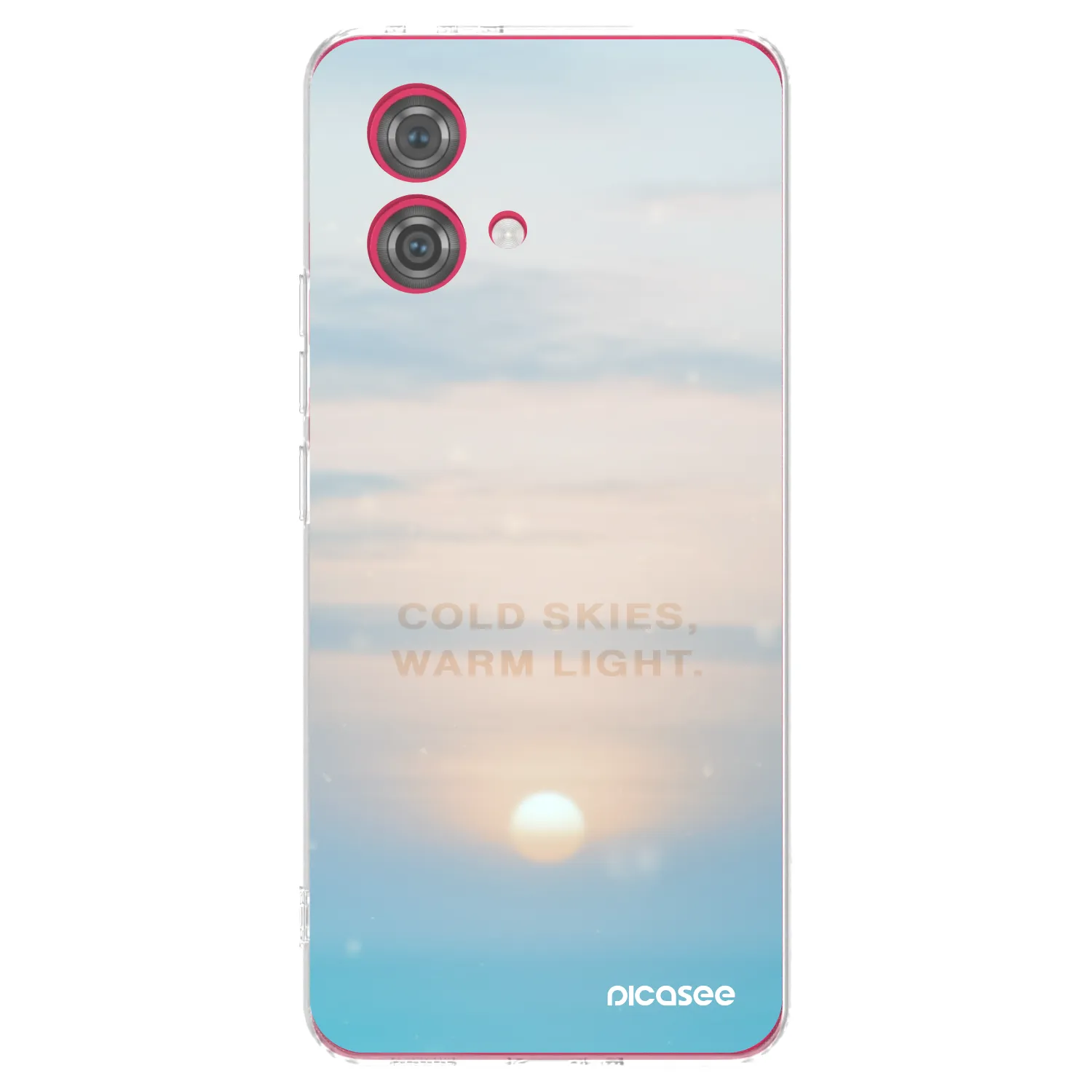 Picasee silikonska prozirna maskica za Motorola Moto G84 5G - COLD SKIES