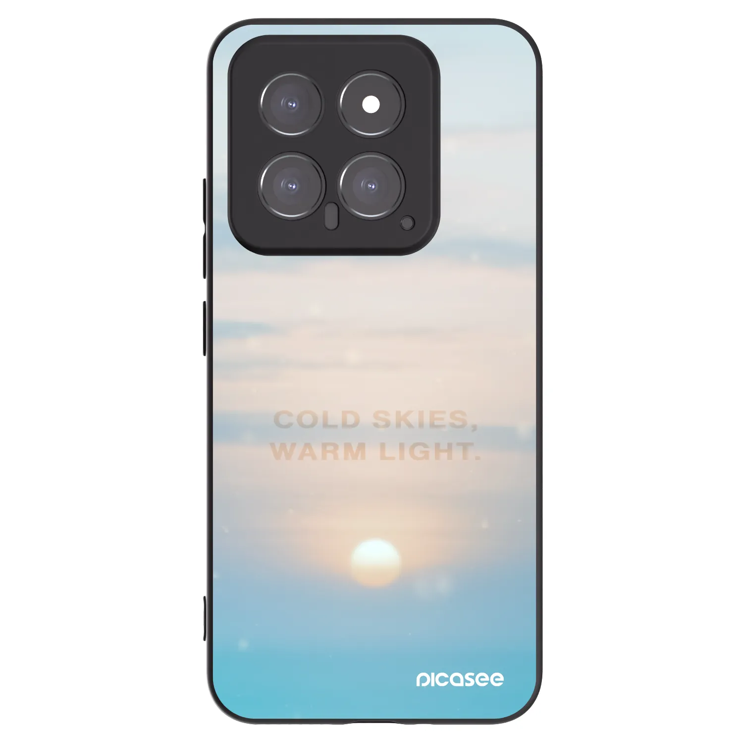 Picasee crna silikonska maskica za Xiaomi 14 - COLD SKIES