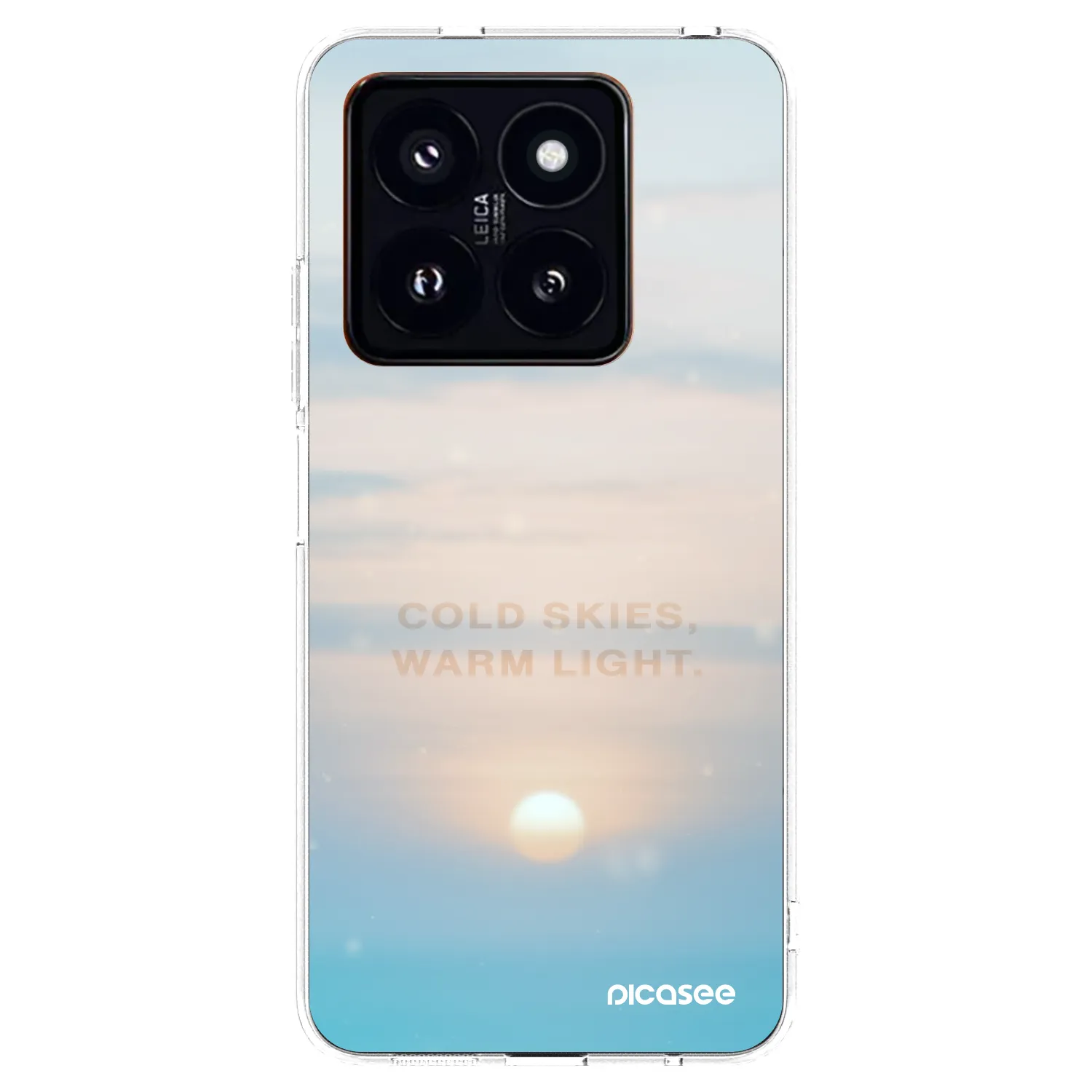 Picasee silikonska prozirna maskica za Xiaomi 14 Pro - COLD SKIES