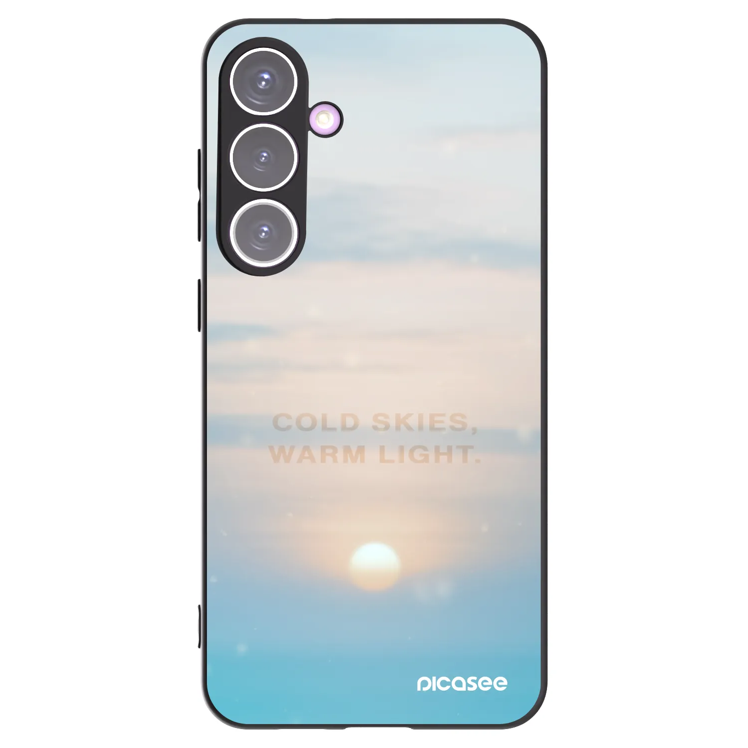 Picasee crna silikonska maskica za Samsung Galaxy S24+ S926B 5G - COLD SKIES
