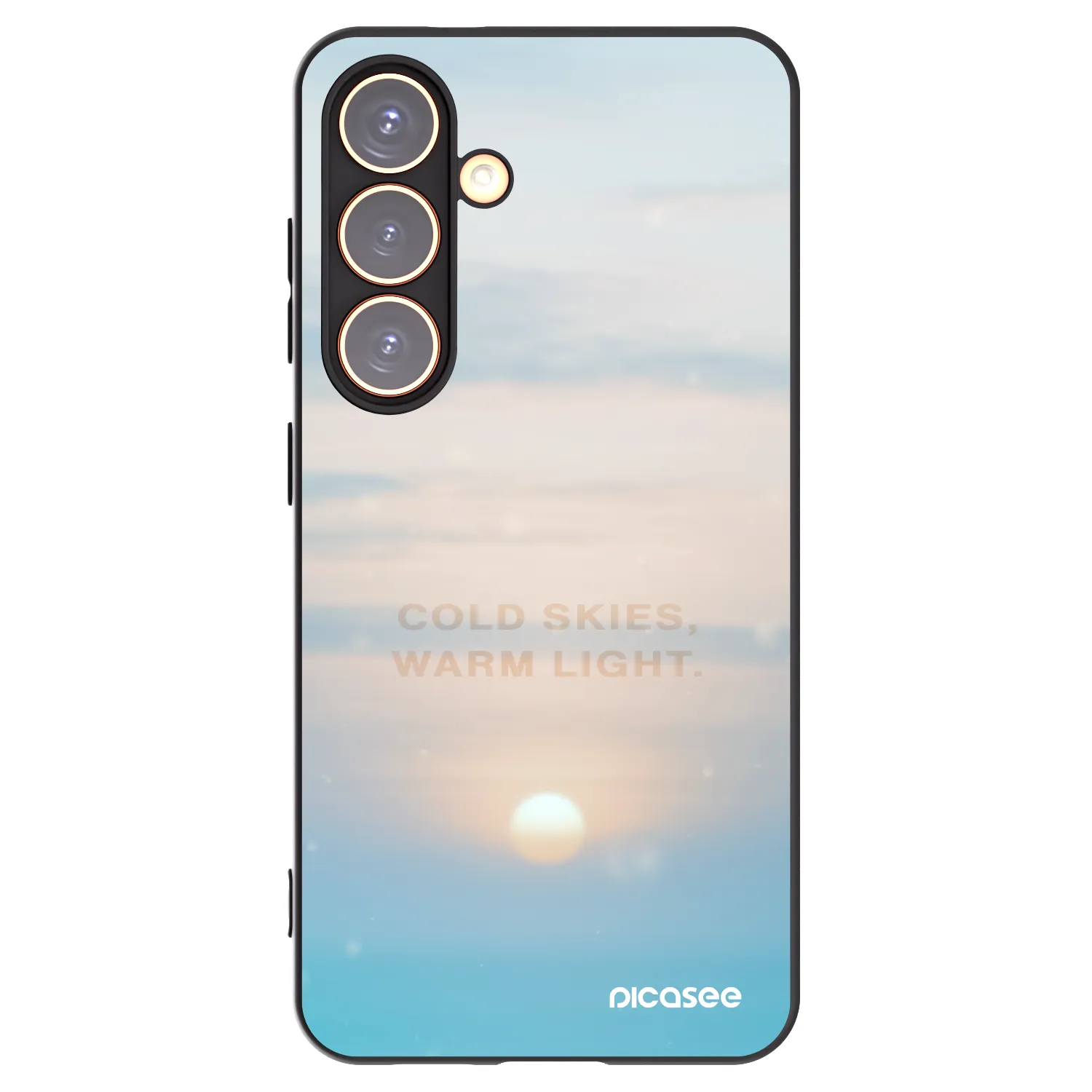 Picasee crna silikonska maskica za Samsung Galaxy S24 S921B 5G - COLD SKIES