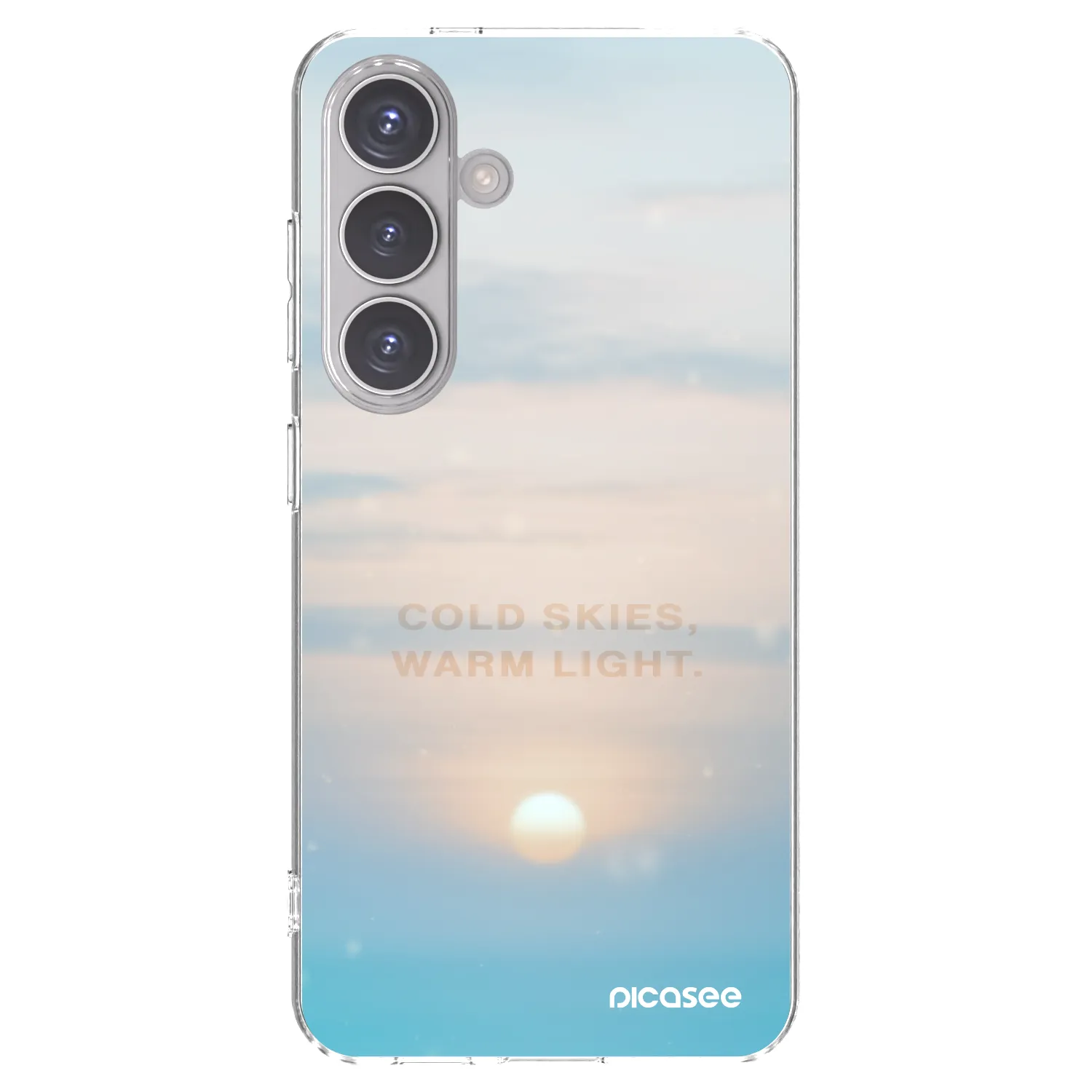 Picasee silikonska prozirna maskica za Samsung Galaxy S24 S921B 5G - COLD SKIES