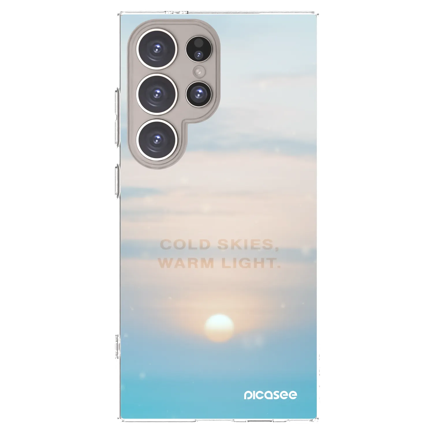 Picasee silikonska prozirna maskica za Samsung Galaxy S24 Ultra S928B 5G - COLD SKIES