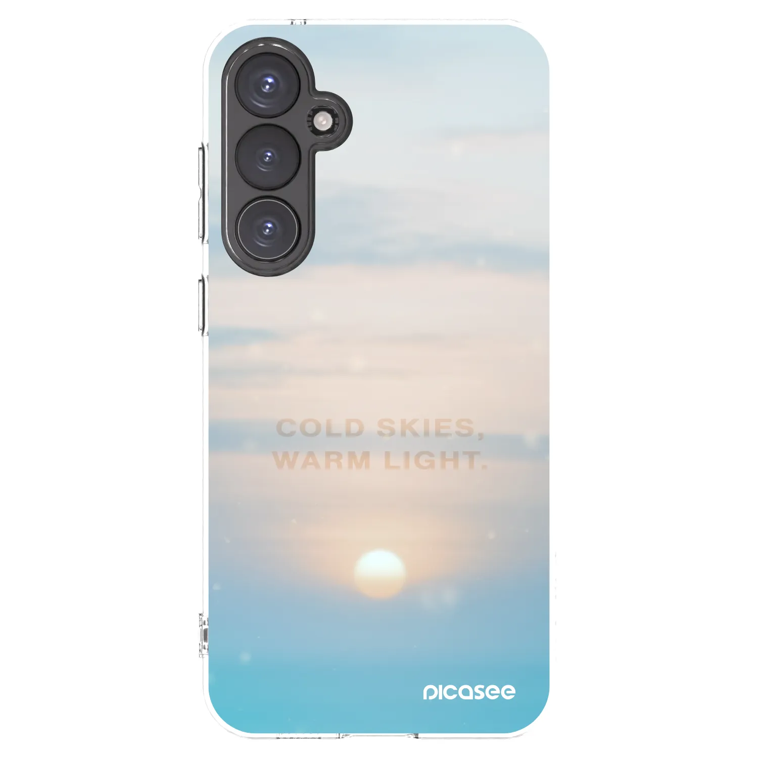 Picasee silikonska prozirna maskica za Samsung Galaxy S23 FE S711B - COLD SKIES