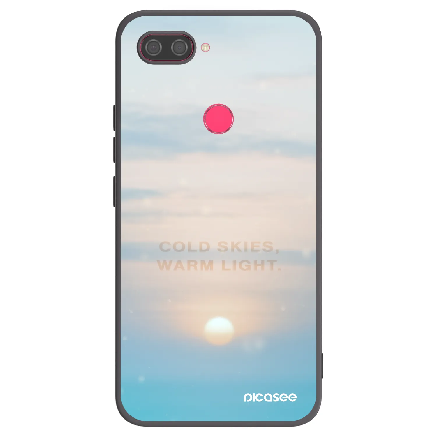 Picasee crna silikonska maskica za Xiaomi Mi 8 Lite - COLD SKIES