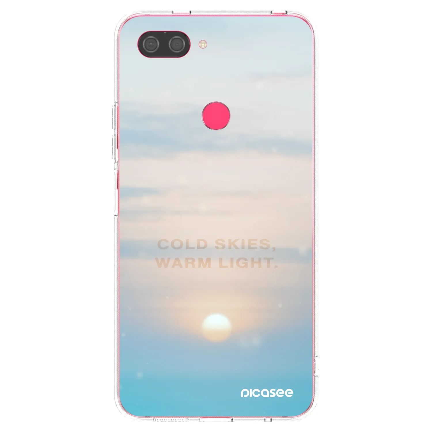 Picasee silikonska prozirna maskica za Xiaomi Mi 8 Lite - COLD SKIES