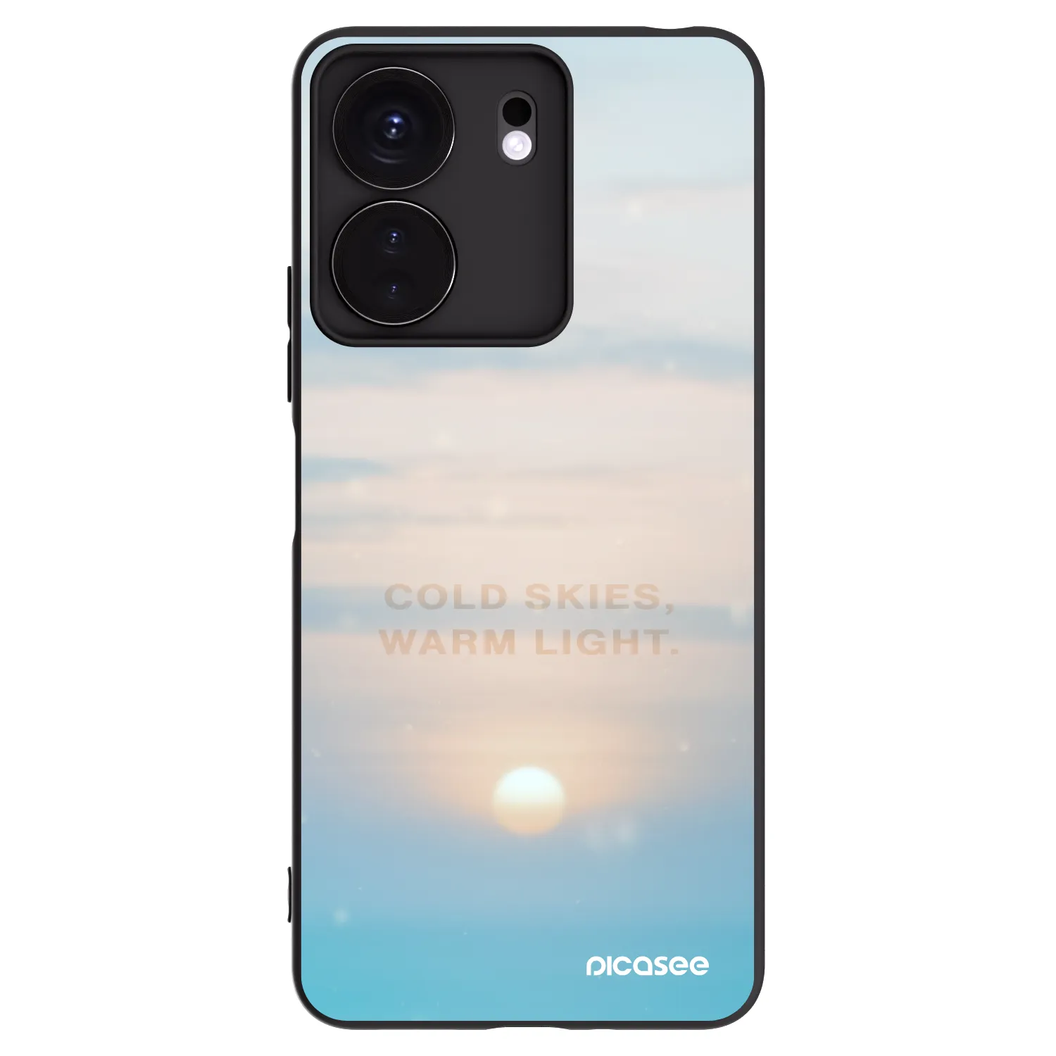 Picasee crna silikonska maskica za Xiaomi Redmi 13C 4G - COLD SKIES