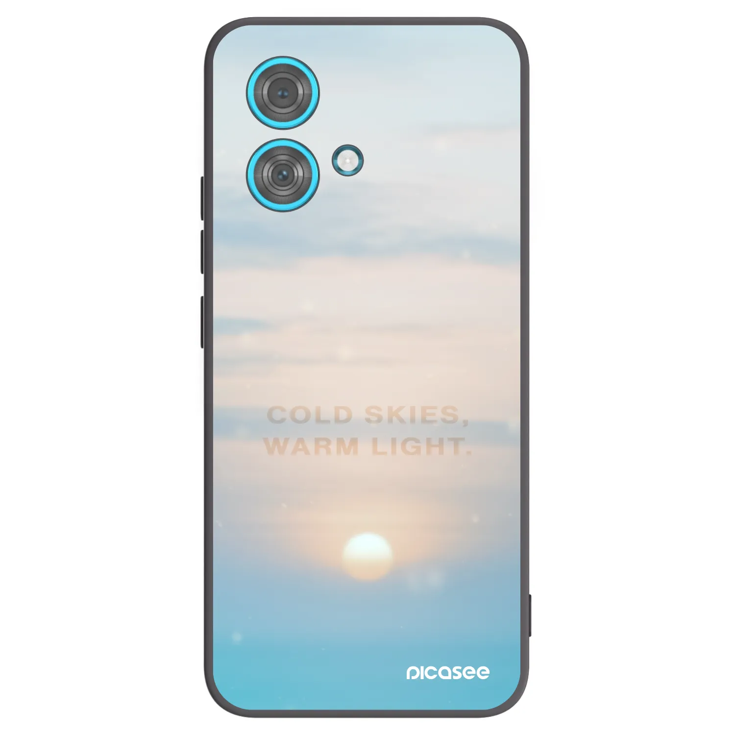 Picasee crna silikonska maskica za Motorola Edge 40 Neo - COLD SKIES