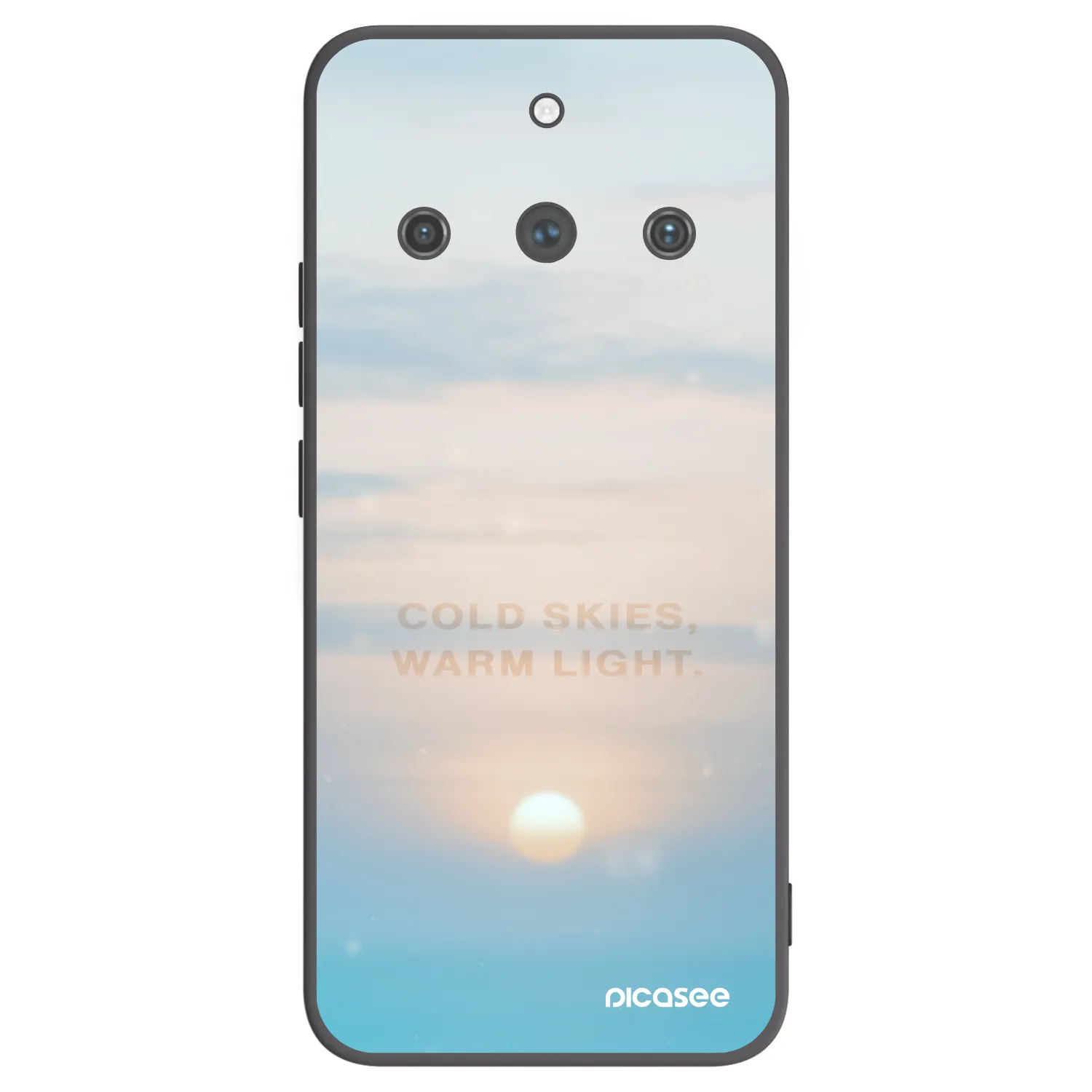 Picasee crna silikonska maskica za Realme 11 Pro+ - COLD SKIES