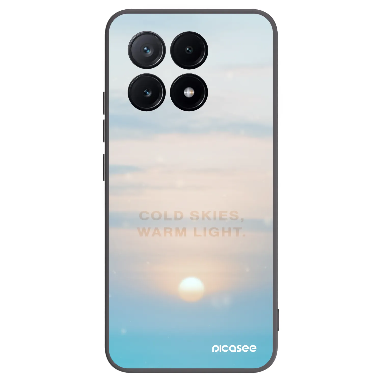 Picasee crna silikonska maskica za Xiaomi Poco X6 Pro - COLD SKIES