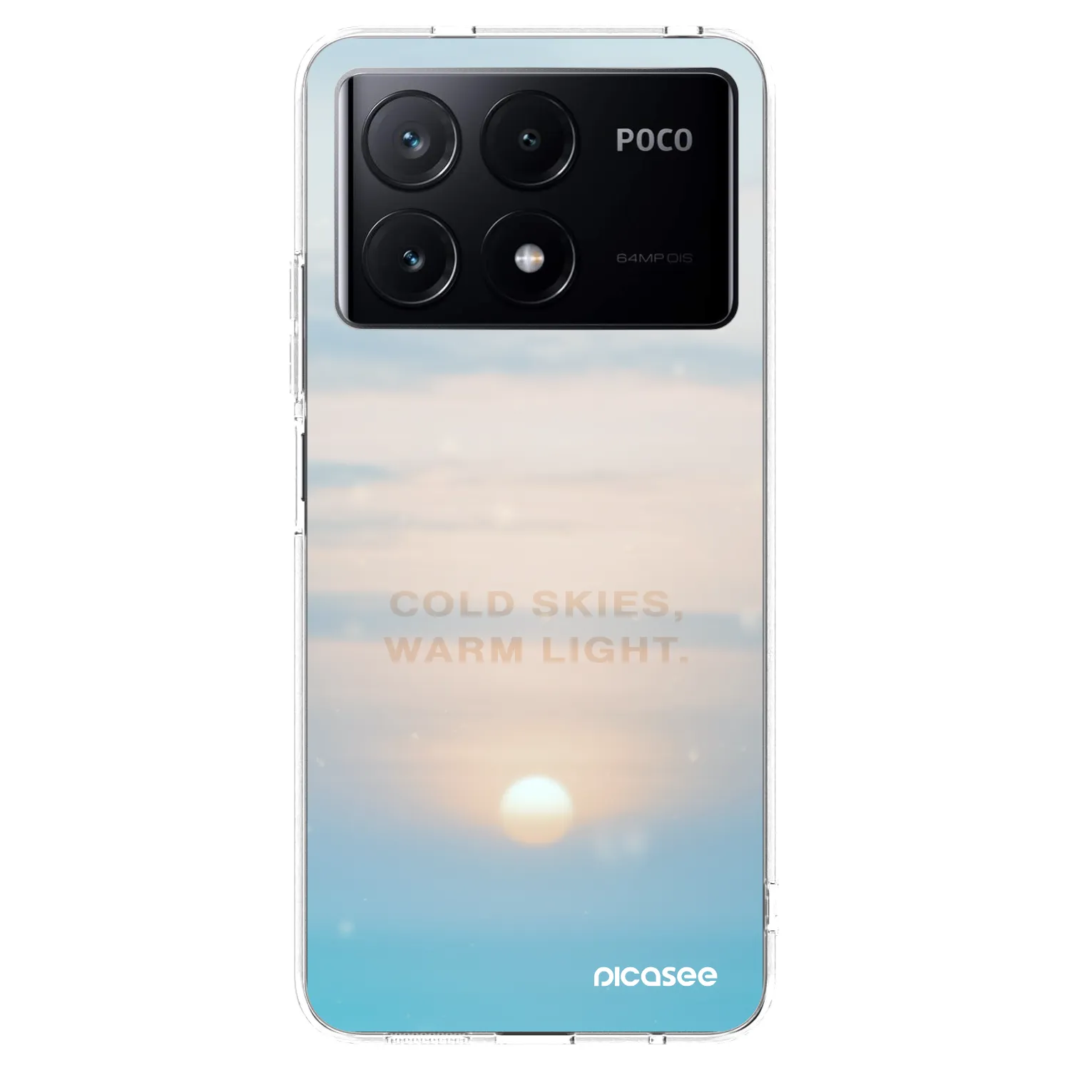Picasee silikonska prozirna maskica za Xiaomi Poco X6 Pro - COLD SKIES