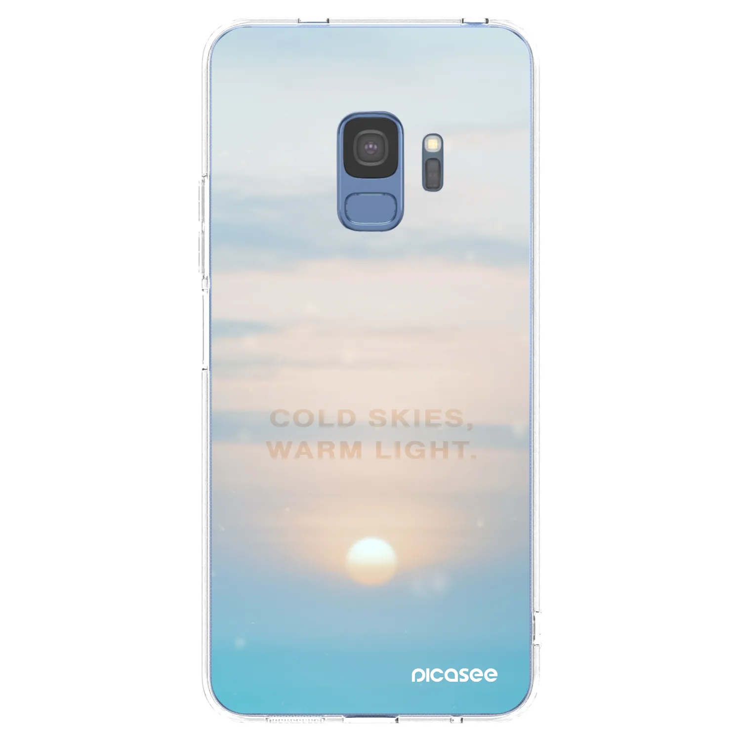 Picasee silikonska prozirna maskica za Samsung Galaxy S9 G960F - COLD SKIES