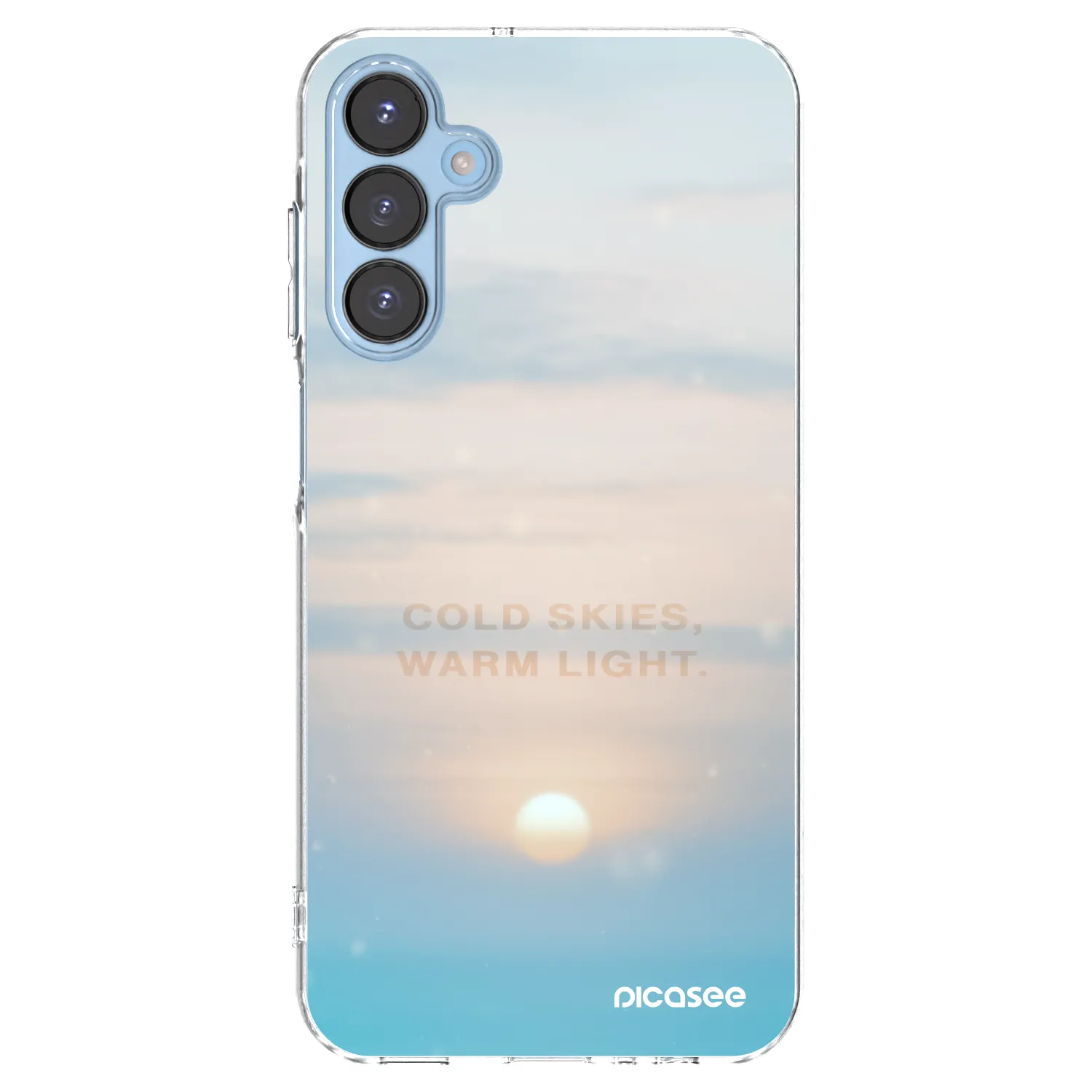 Picasee silikonska prozirna maskica za Samsung Galaxy A15 A156B 5G - COLD SKIES