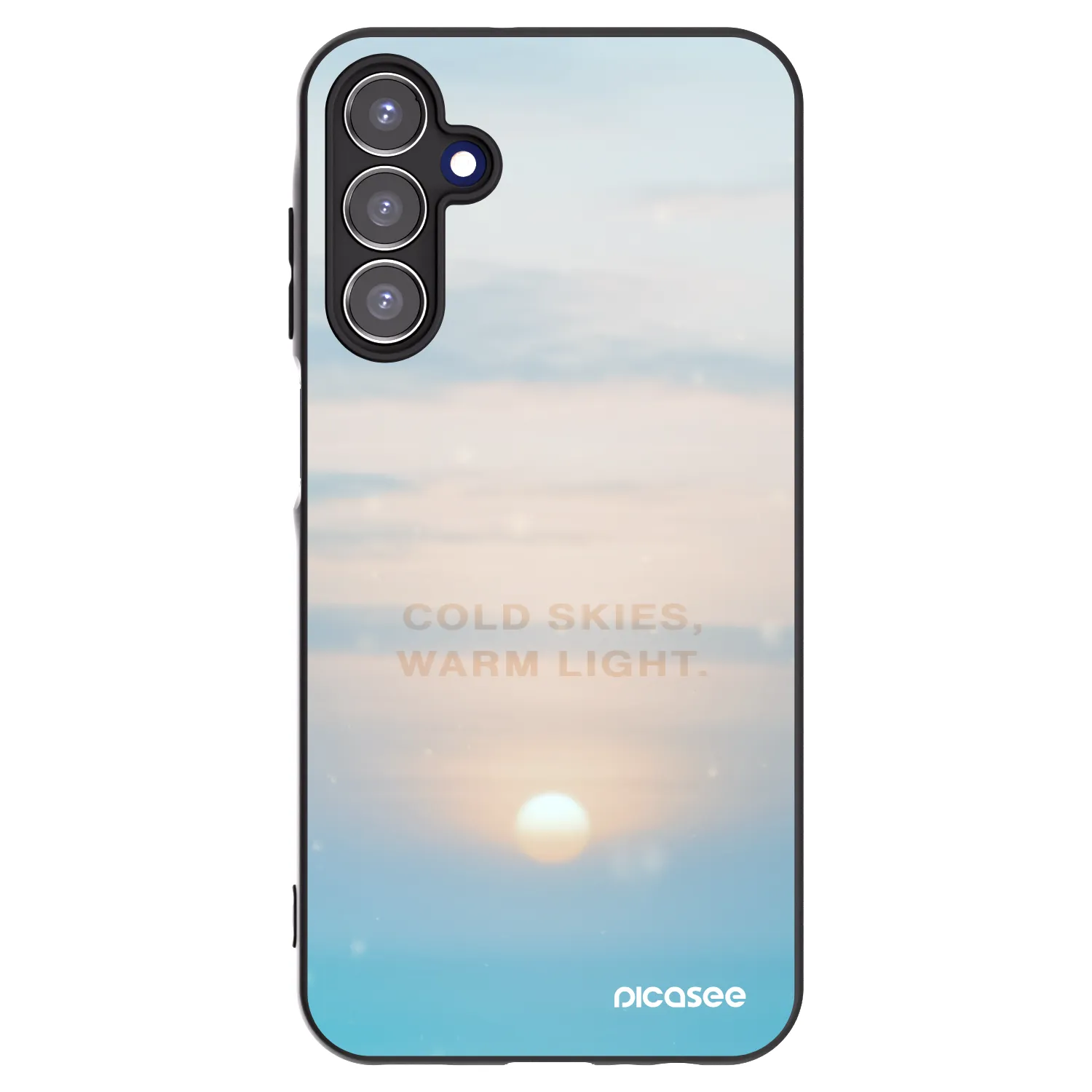 Picasee crna silikonska maskica za Samsung Galaxy A15 A155F 4G - COLD SKIES