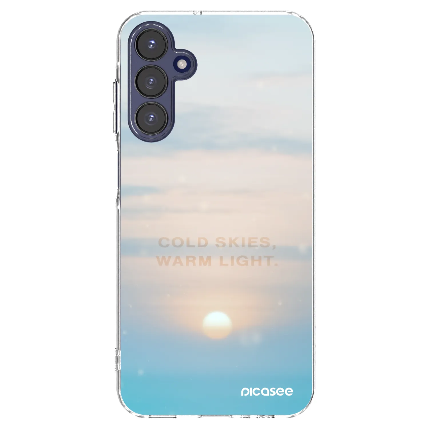 Picasee silikonska prozirna maskica za Samsung Galaxy A15 A155F 4G - COLD SKIES