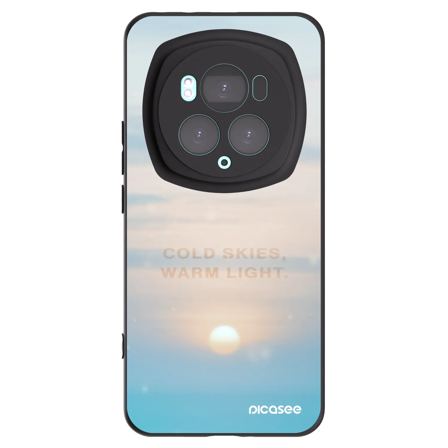 Picasee crna silikonska maskica za Honor Magic6 Pro - COLD SKIES